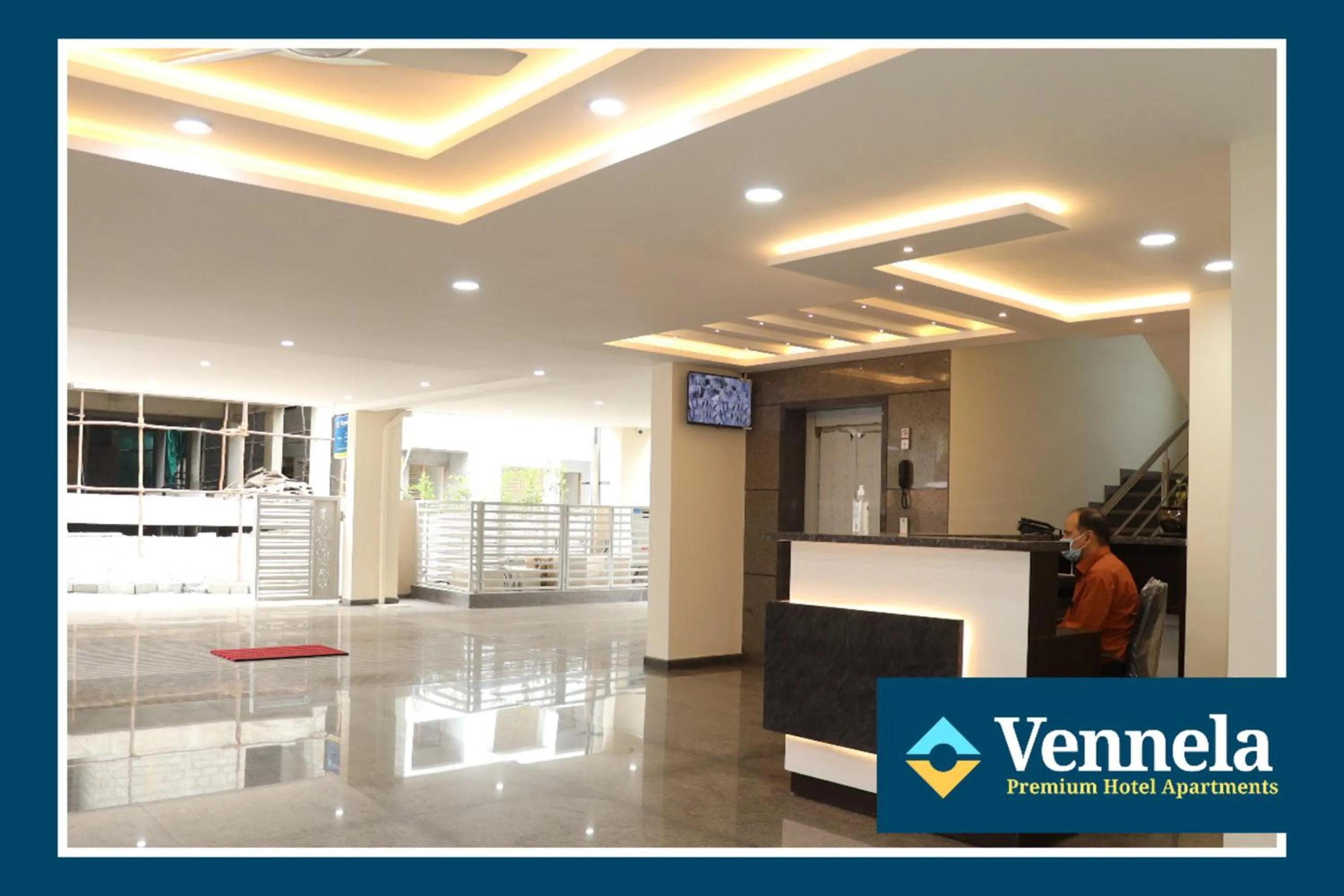 Lobby or reception in Vennela Hotel Apartments