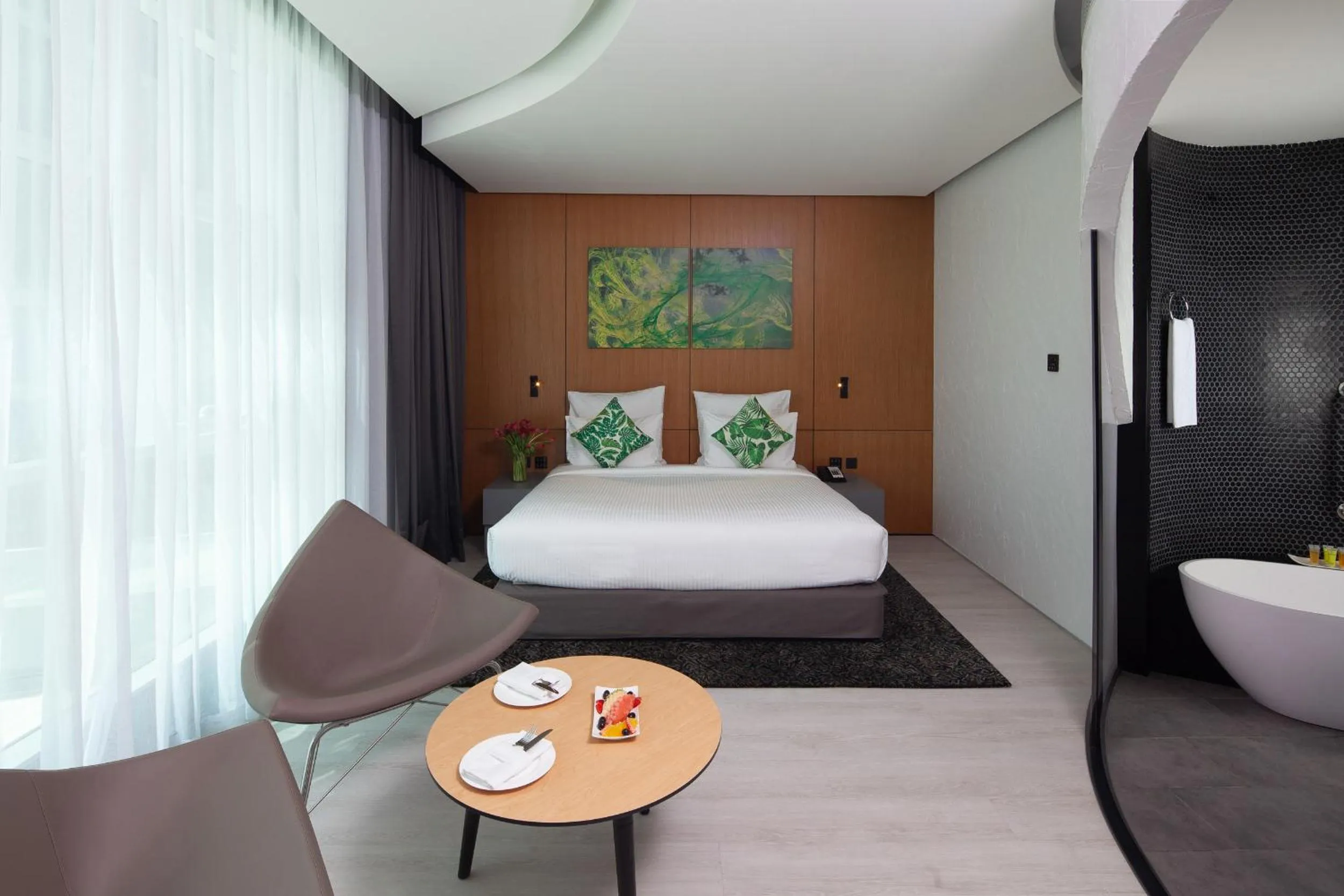 Bed in Al Khoory Sky Garden Hotel