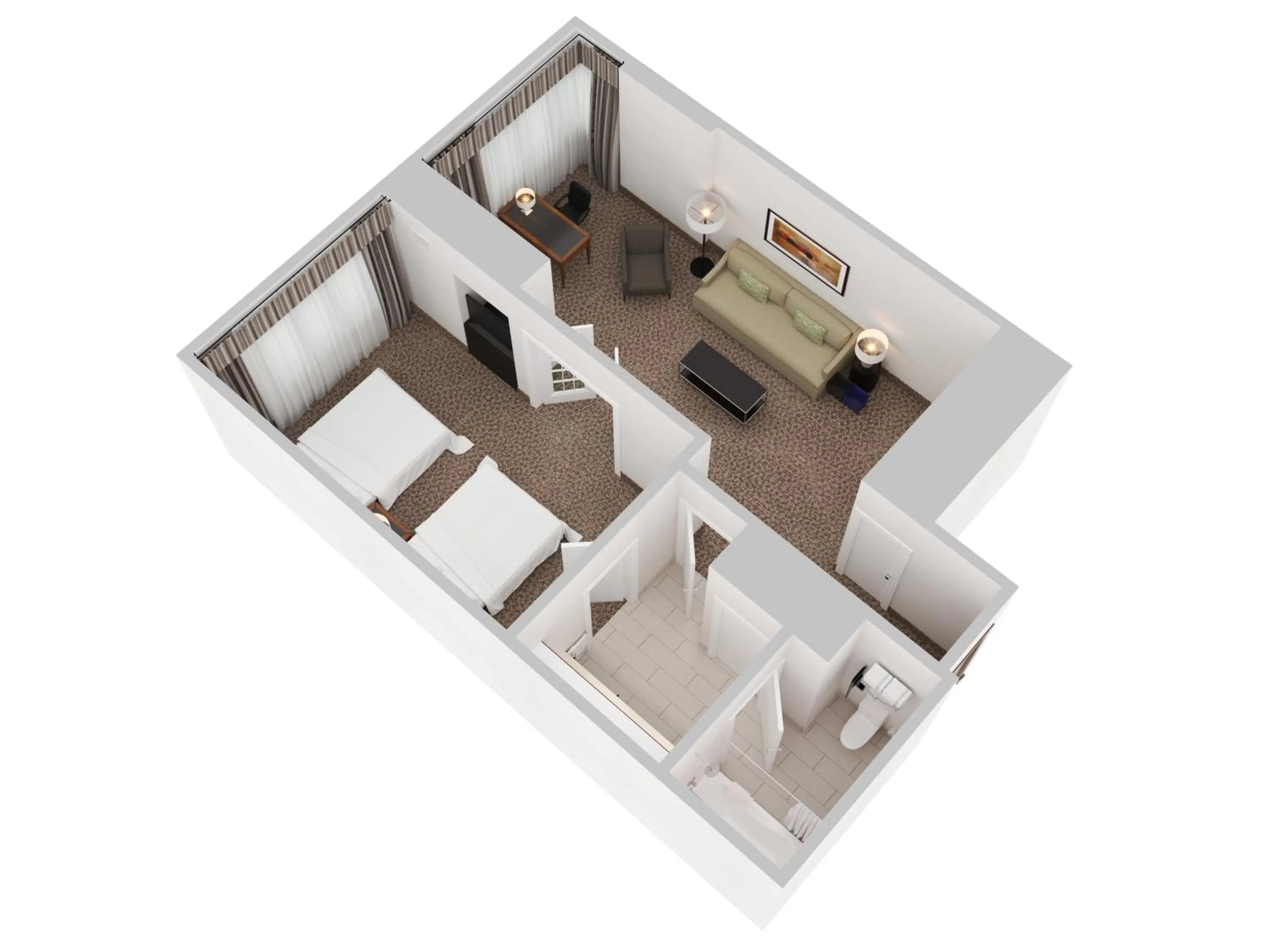 Floor plan in Cambridge Suites Toronto