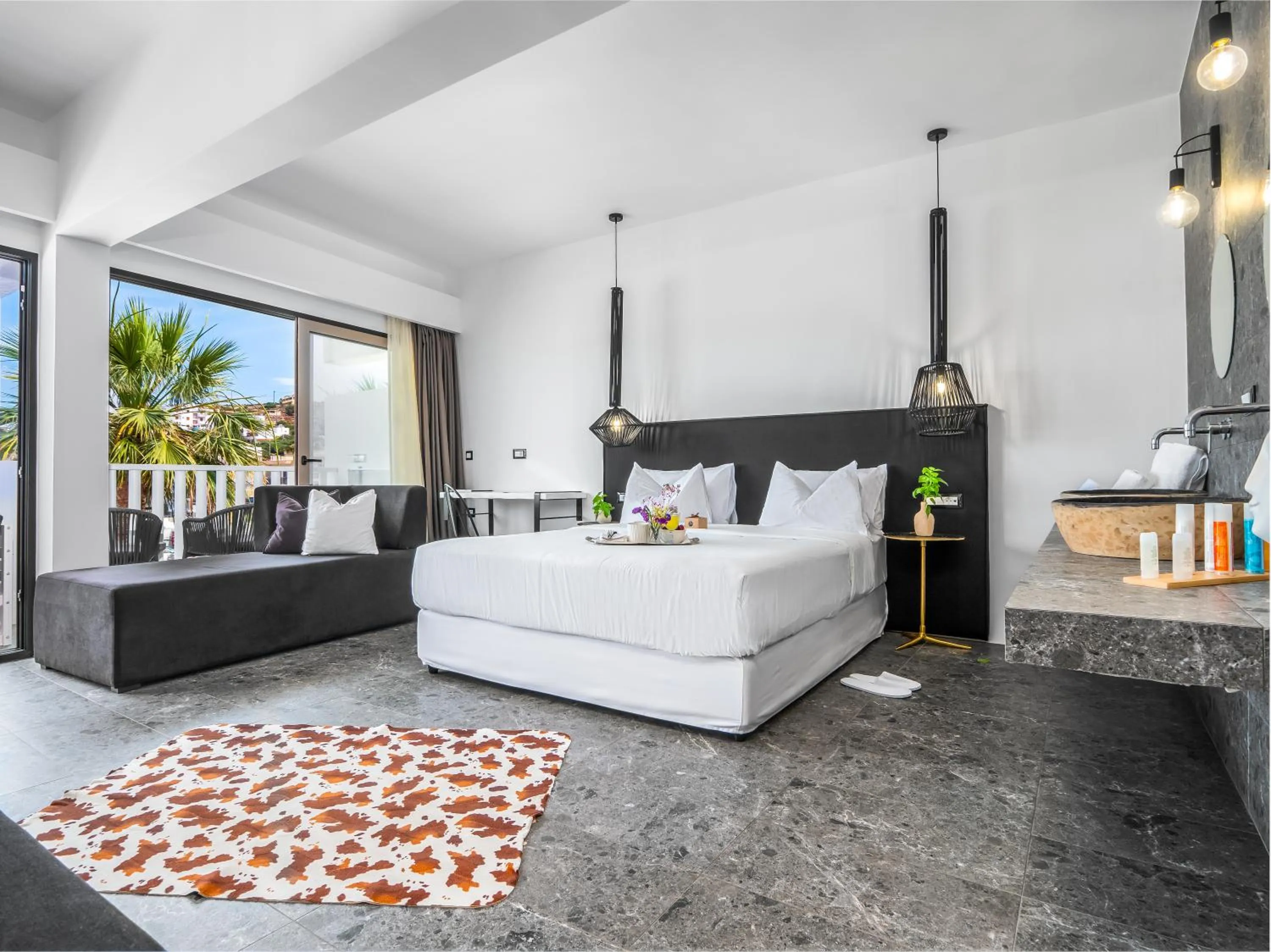 Bed in Kalypso Suites Hotel - Adults Only