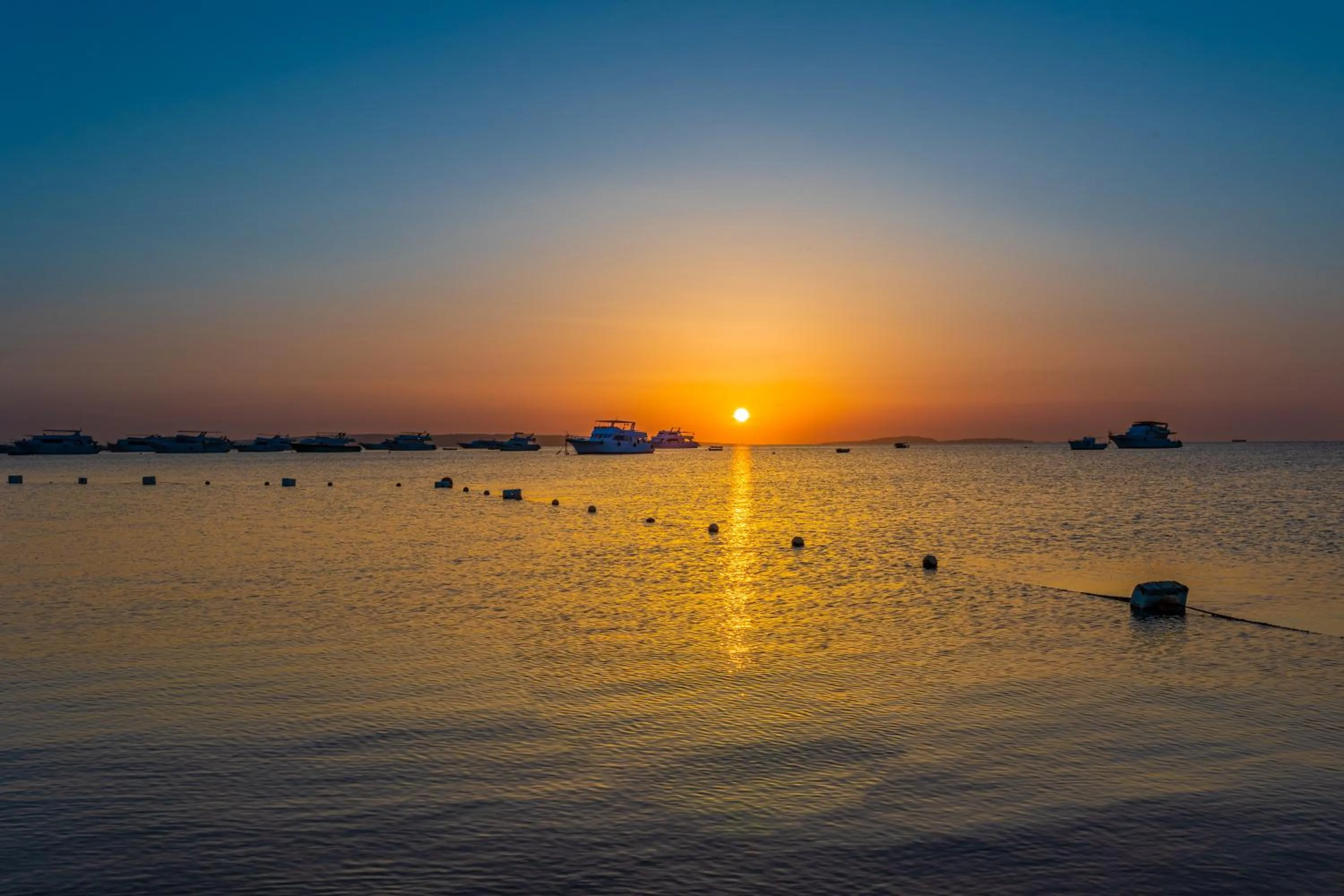Beach, Sunrise/Sunset in The Grand Hotel, Hurghada