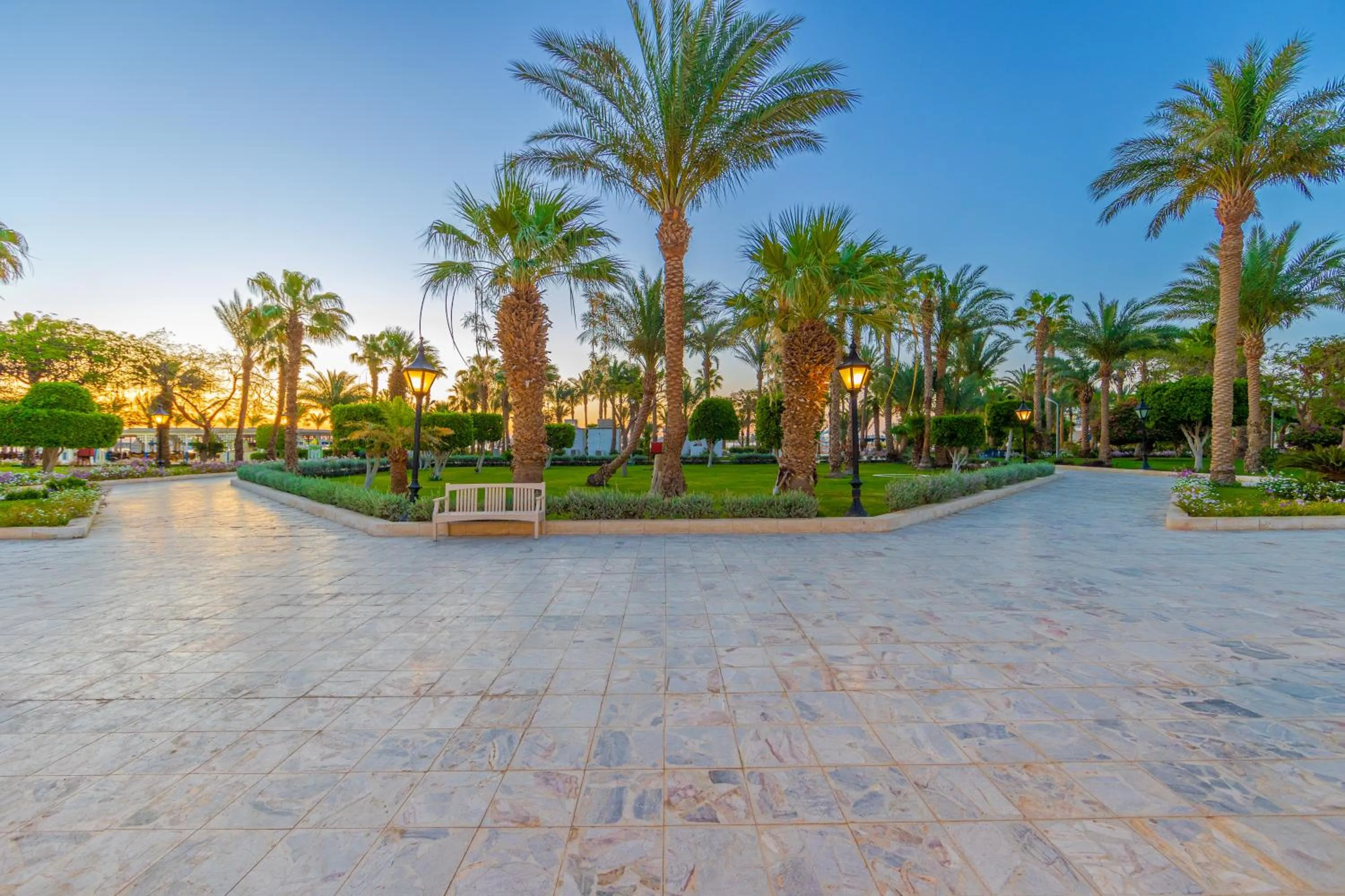 Garden in The Grand Hotel, Hurghada