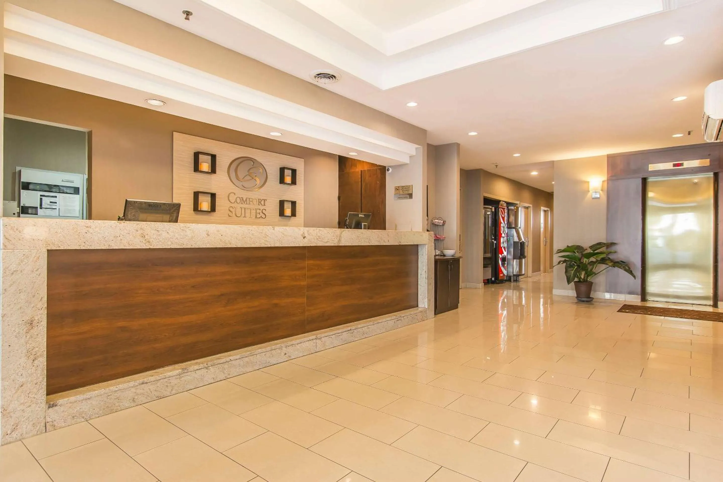 Lobby or reception in Comfort Suites Downtown