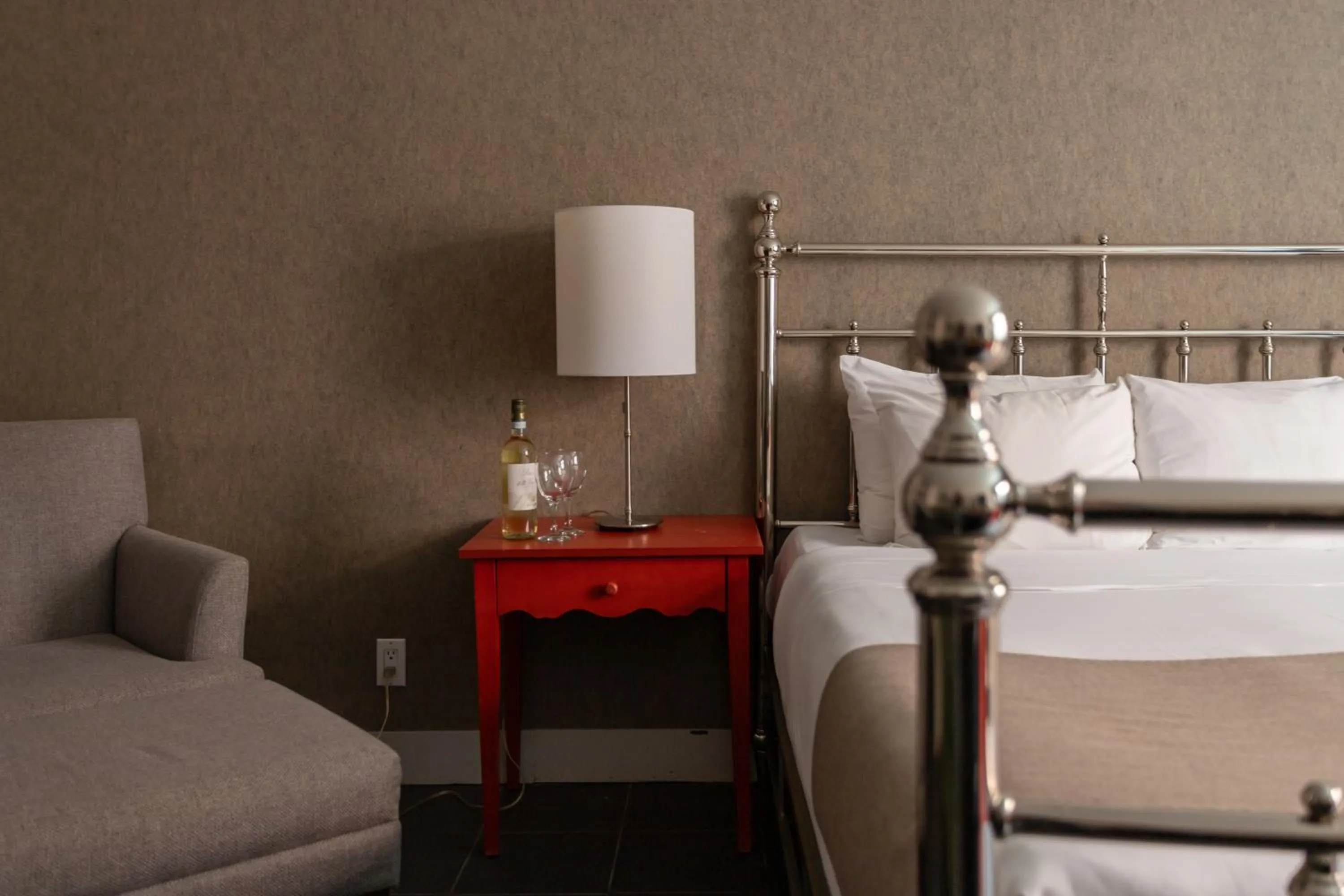 Bed in Hotel Champlain