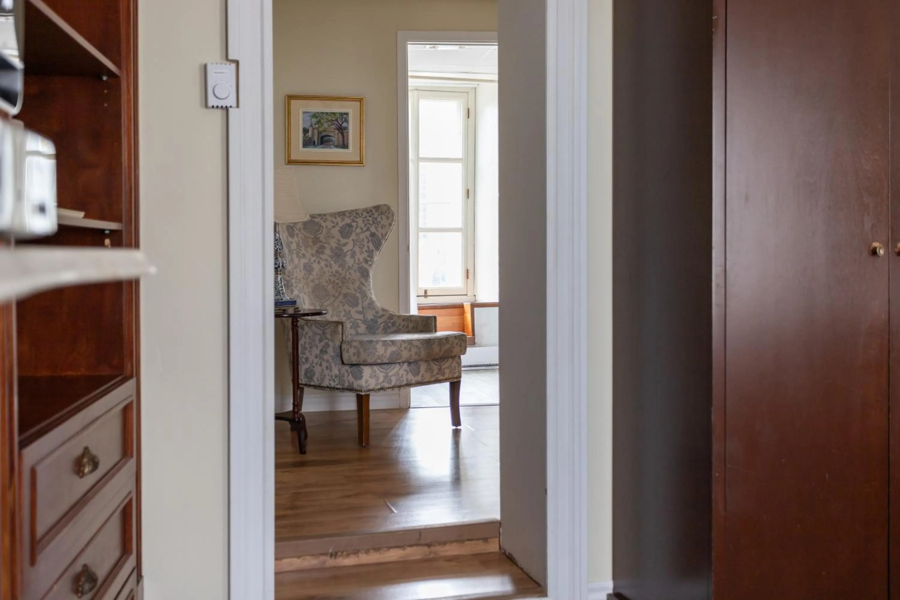 Seating area in Hotel Champlain