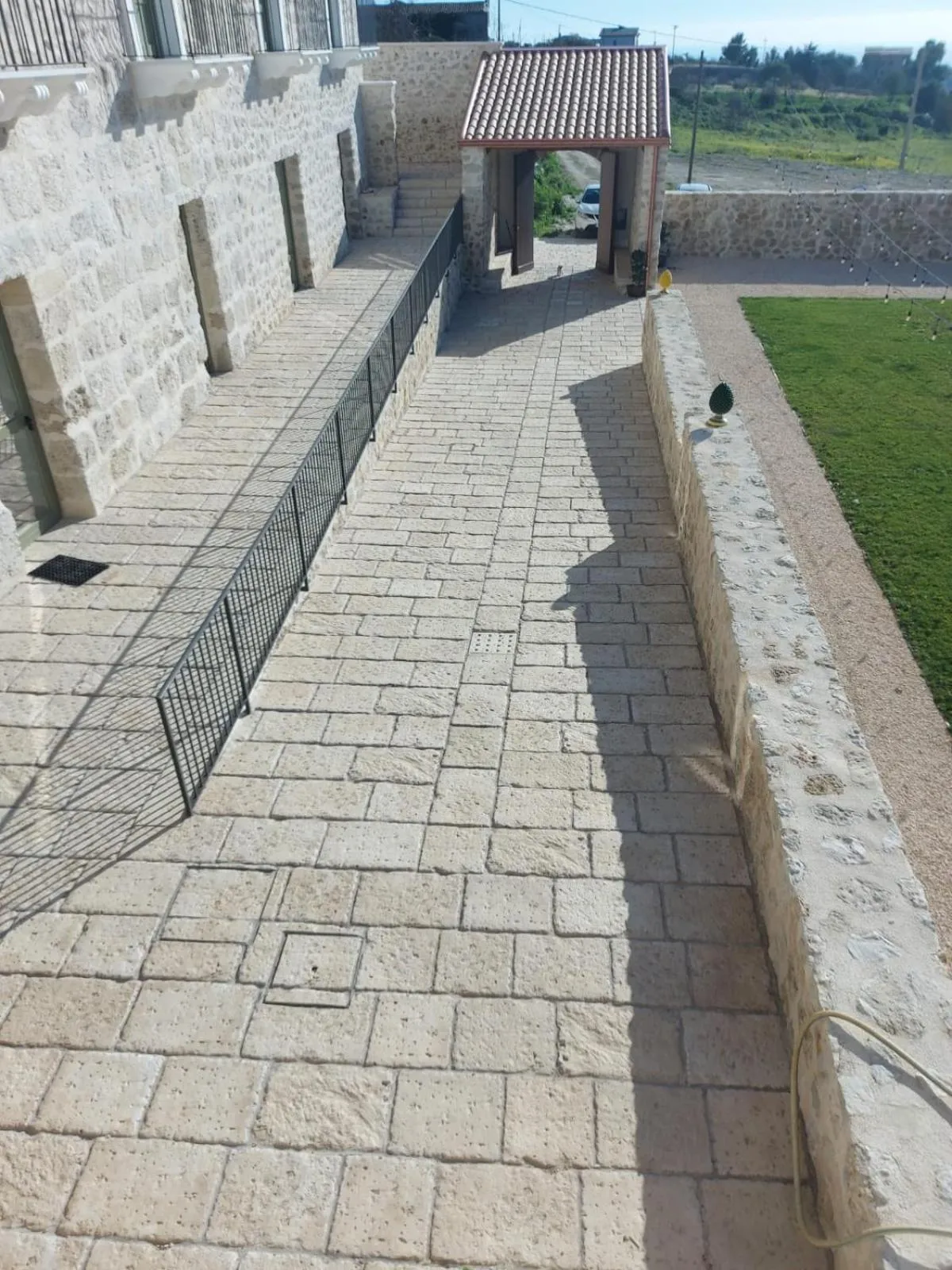 Inner courtyard view in Masseria Torre Saracena
