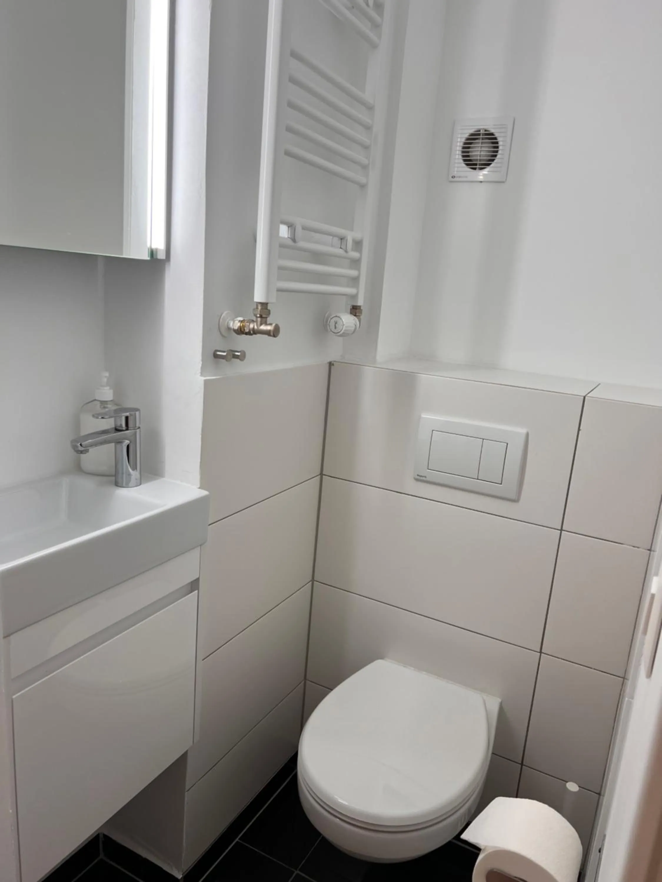 Shower in Rössli Self Check in 24-7 Free Parking