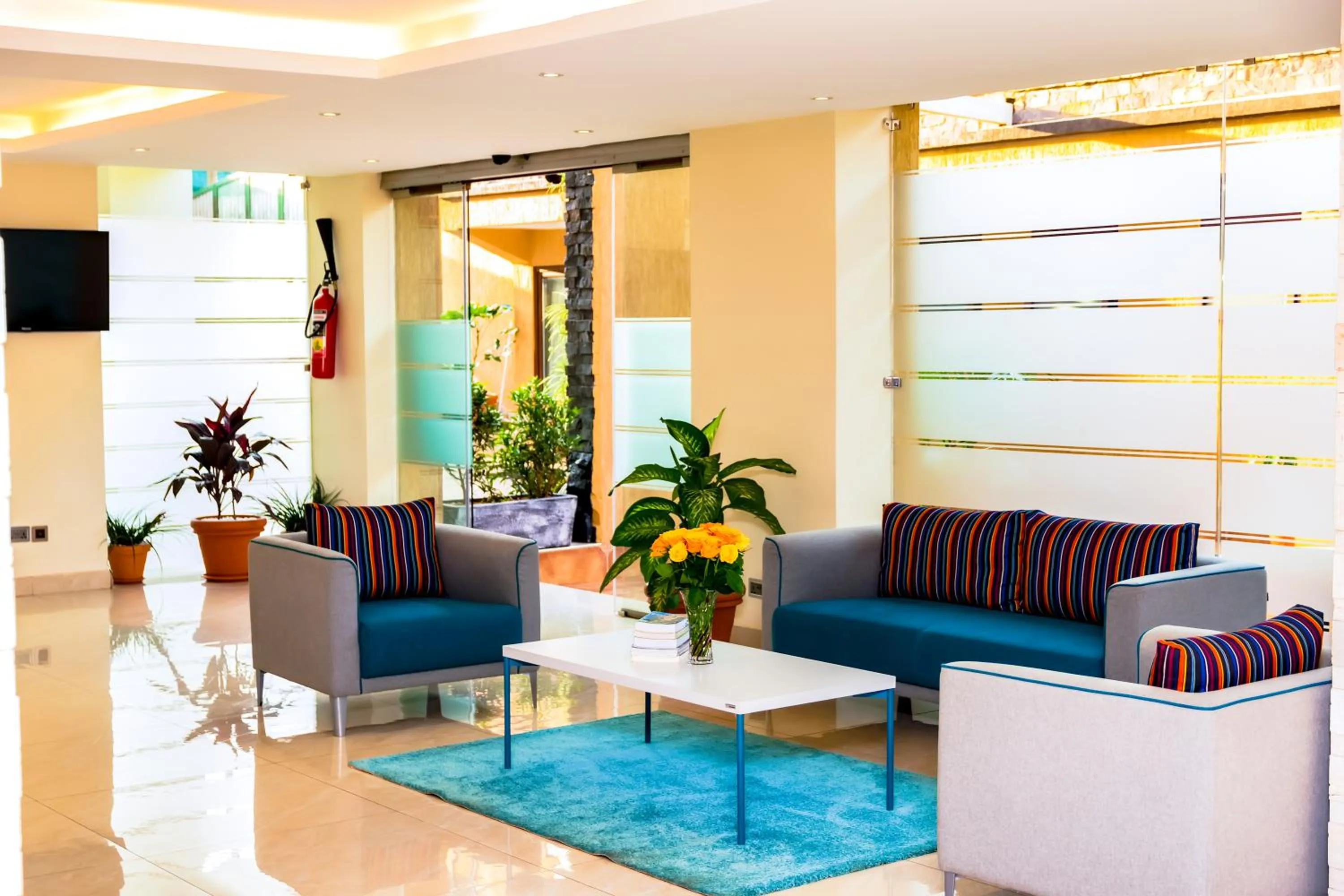 Lobby or reception in Canary Hotel Kampala