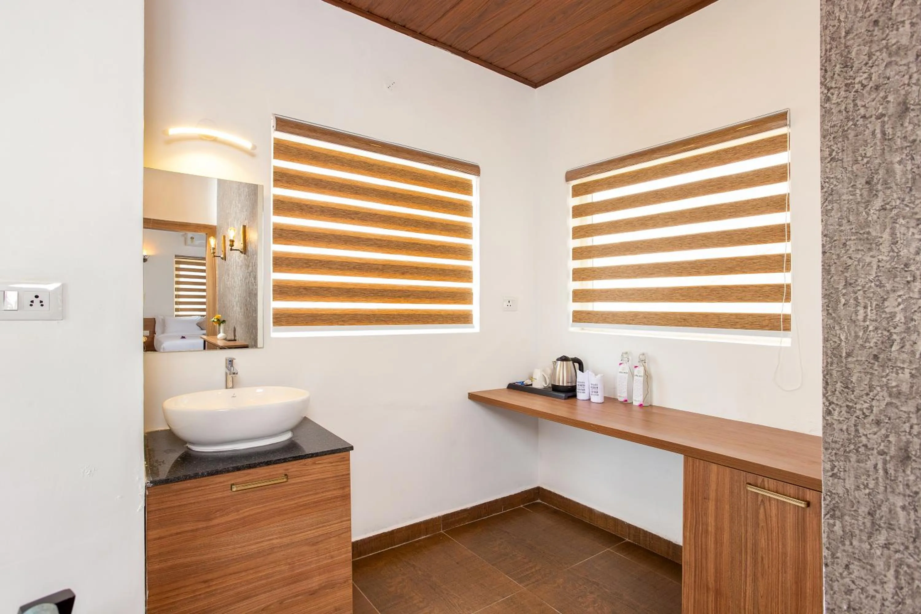 Kitchen or kitchenette in WOLKENBURG RESORT & SPA