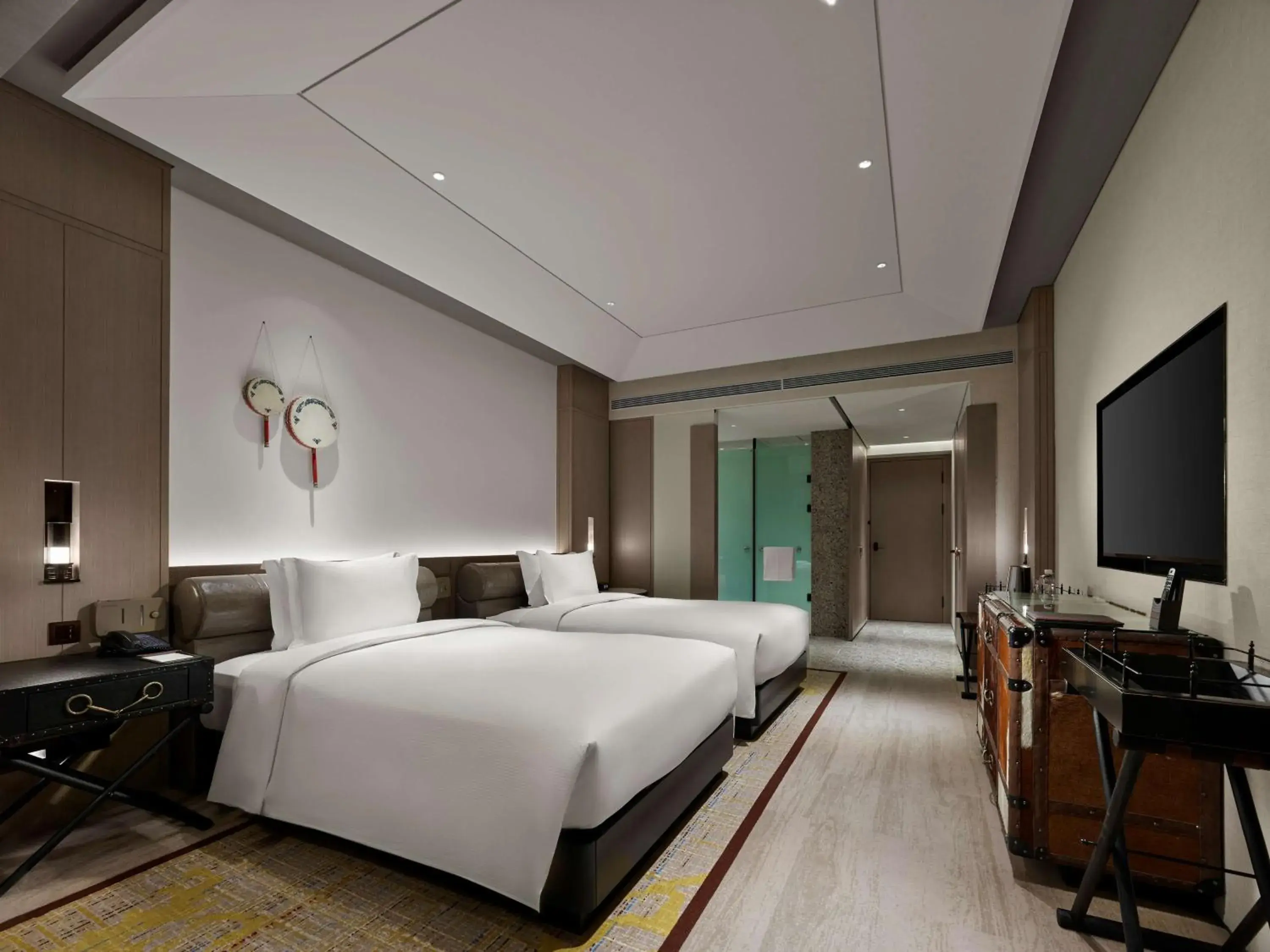 Twin Guest Room with Balcony in Hilton Shigatse Twin Guest Room with Balcony in Hilton Shigatse