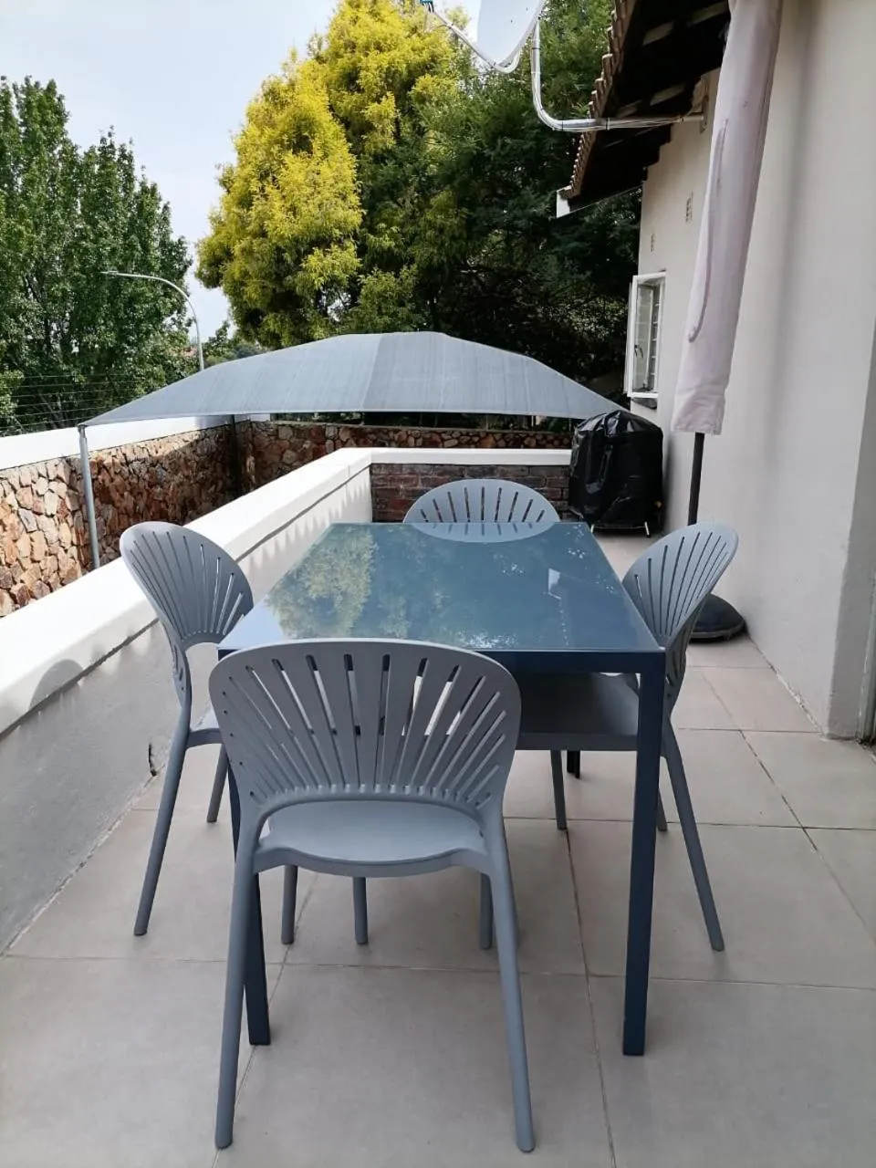 Patio in CityView, a stunning modern apartment