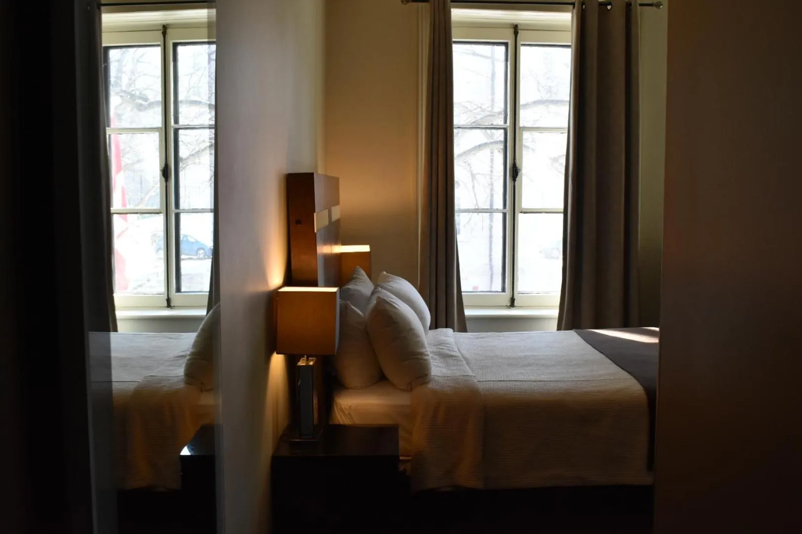 Bed in Hôtel Sainte-Anne