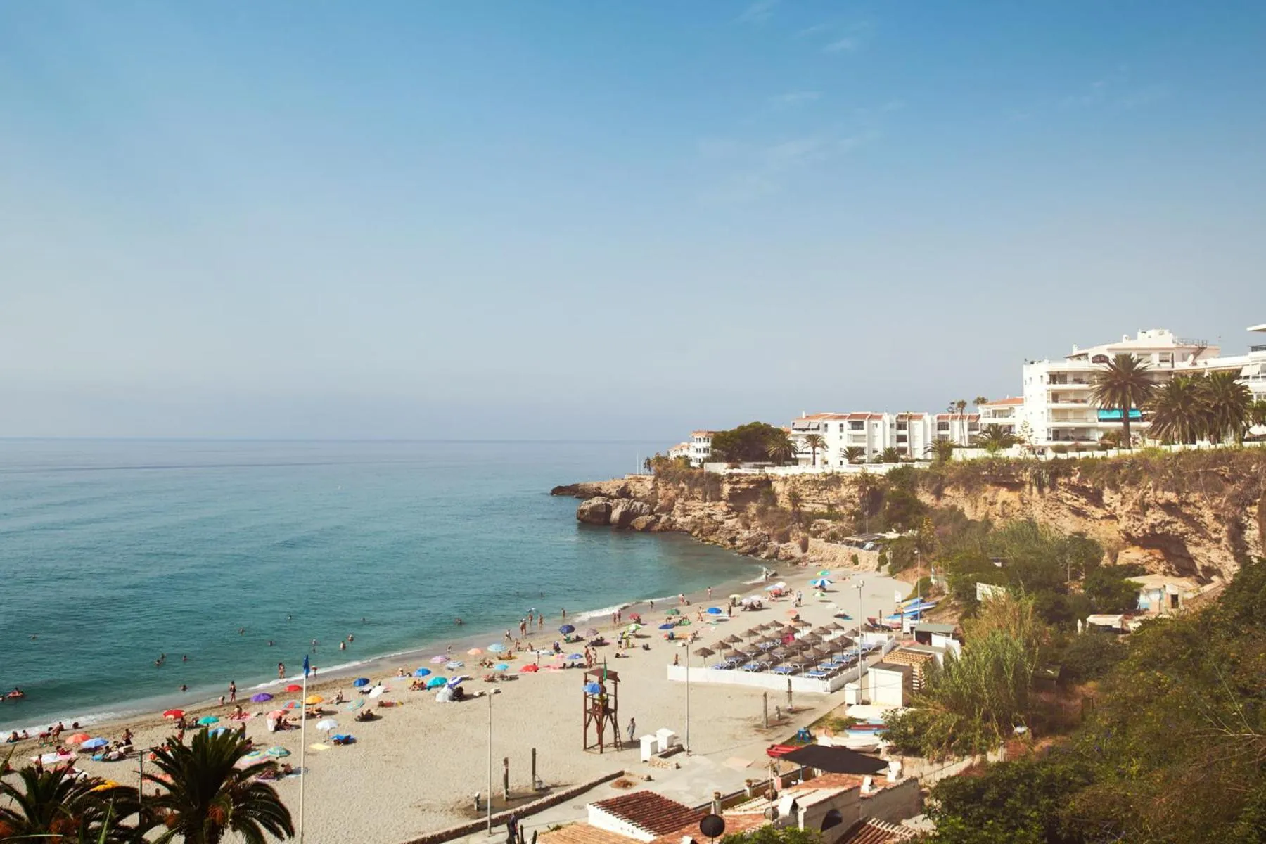 Beach in Balcon de Europa