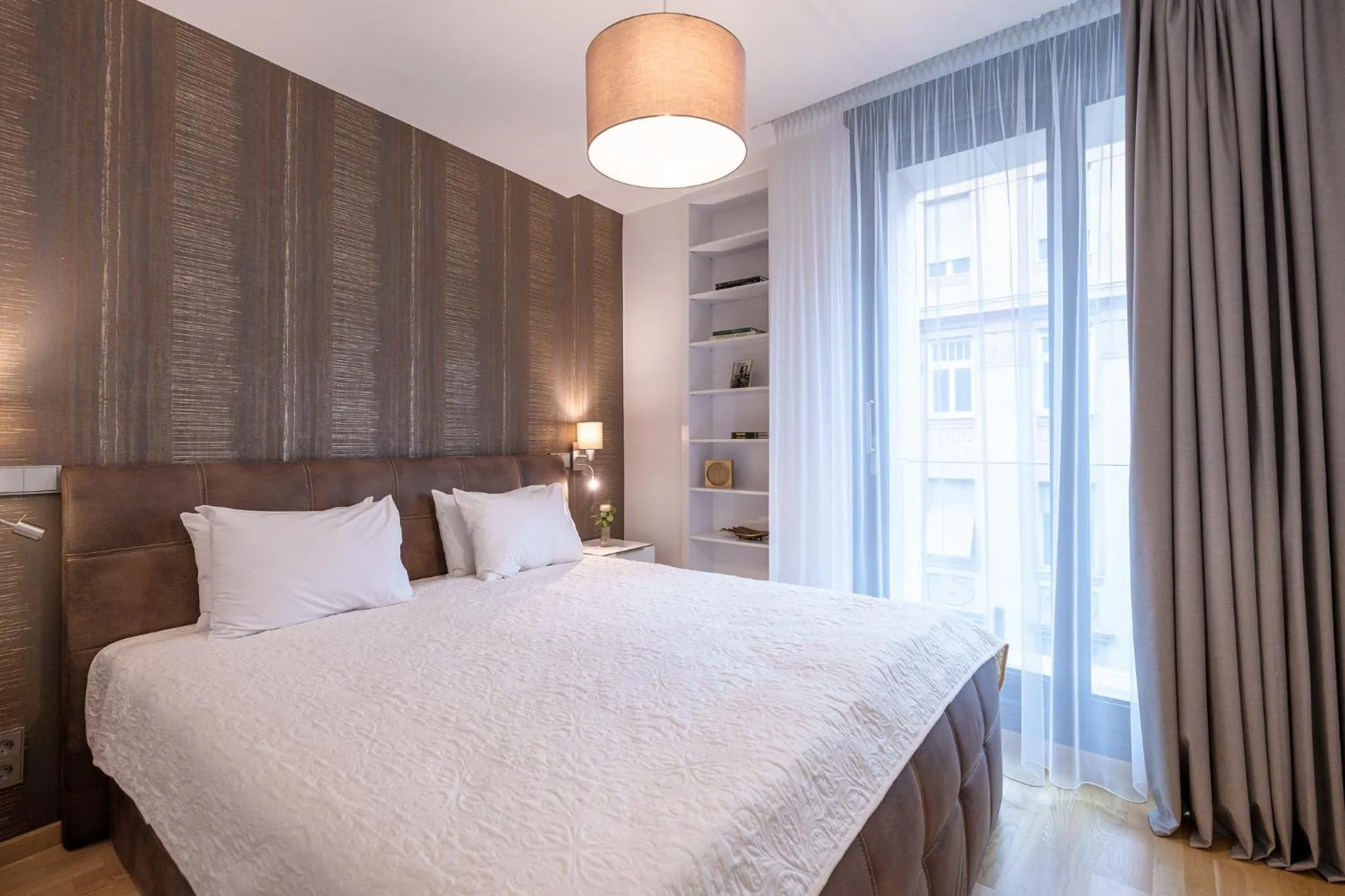 Bedroom, Bed in Emerald Downtown Luxury Suites by Continental Group