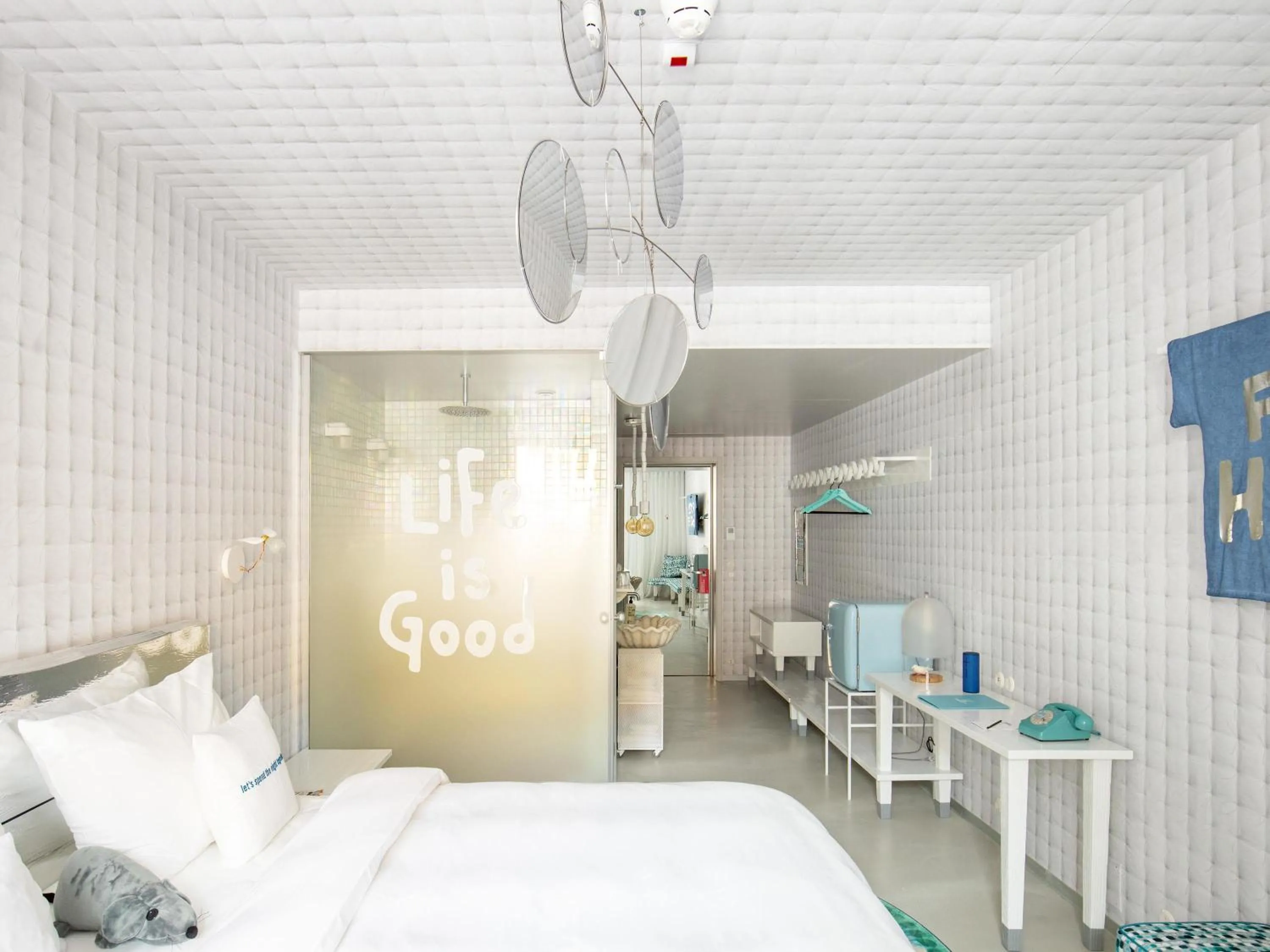 Bedroom, Bed in 25hours Hotel Florence Piazza San Paolino