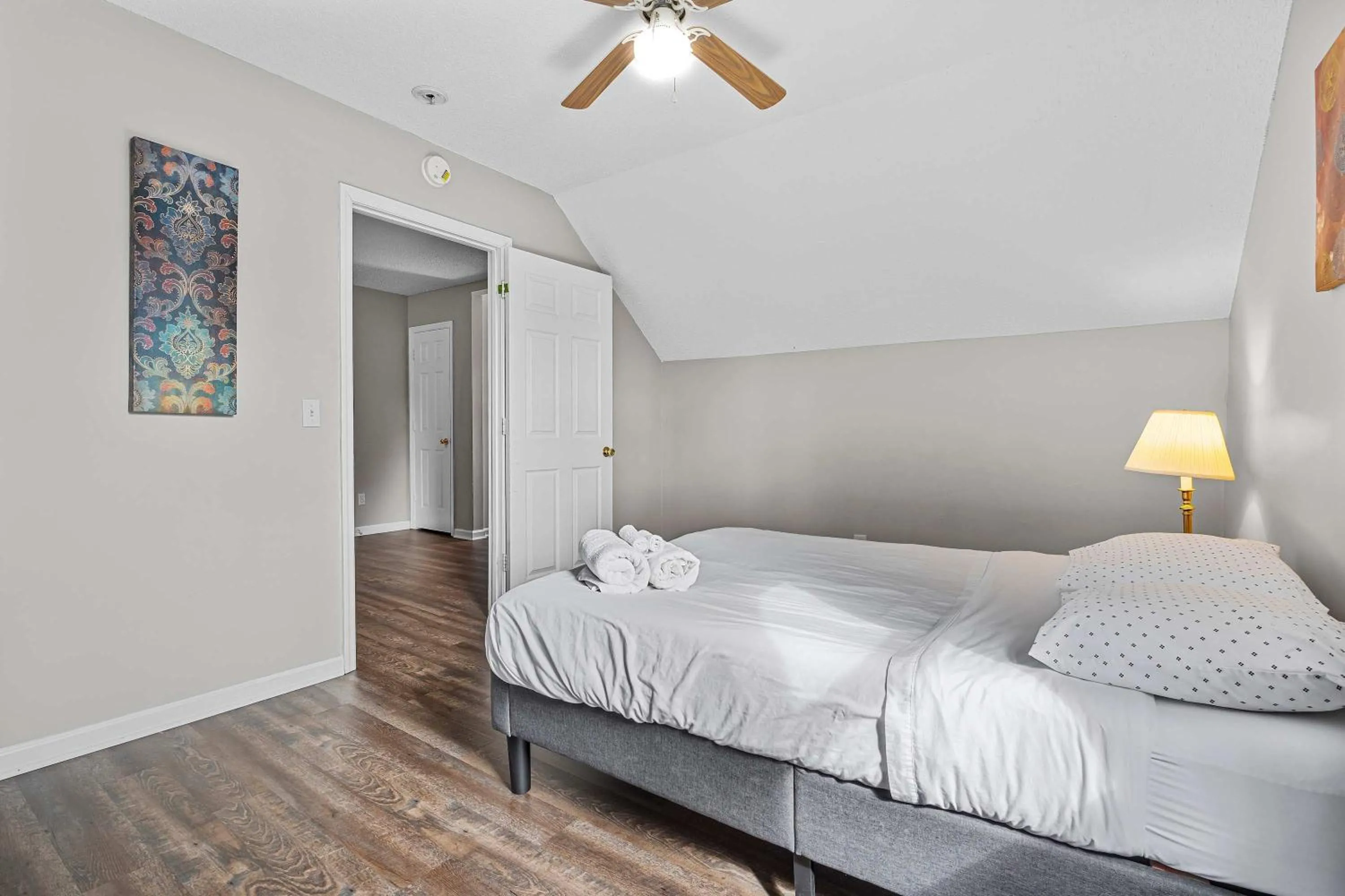 Bed in The Garnet Goliath Columbias Biggest BnB Yard