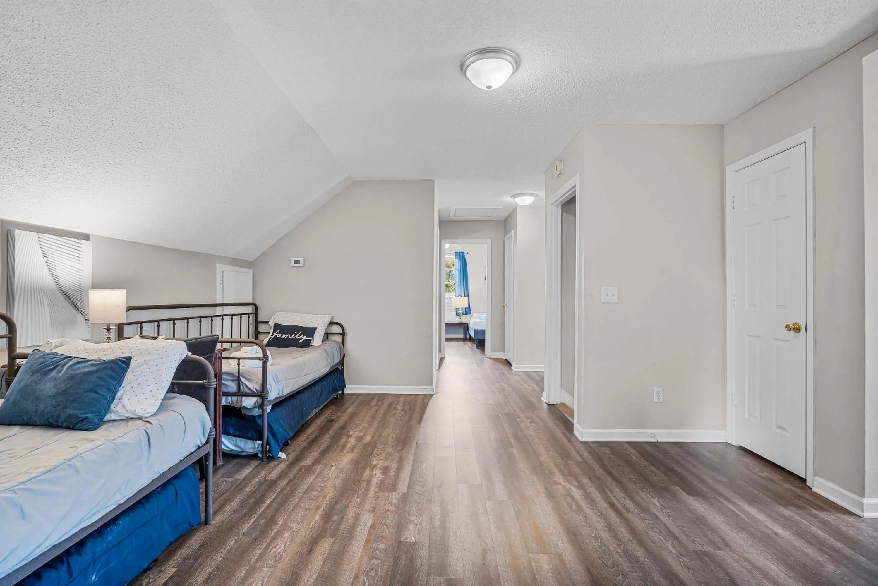 Bed in The Garnet Goliath Columbias Biggest BnB Yard