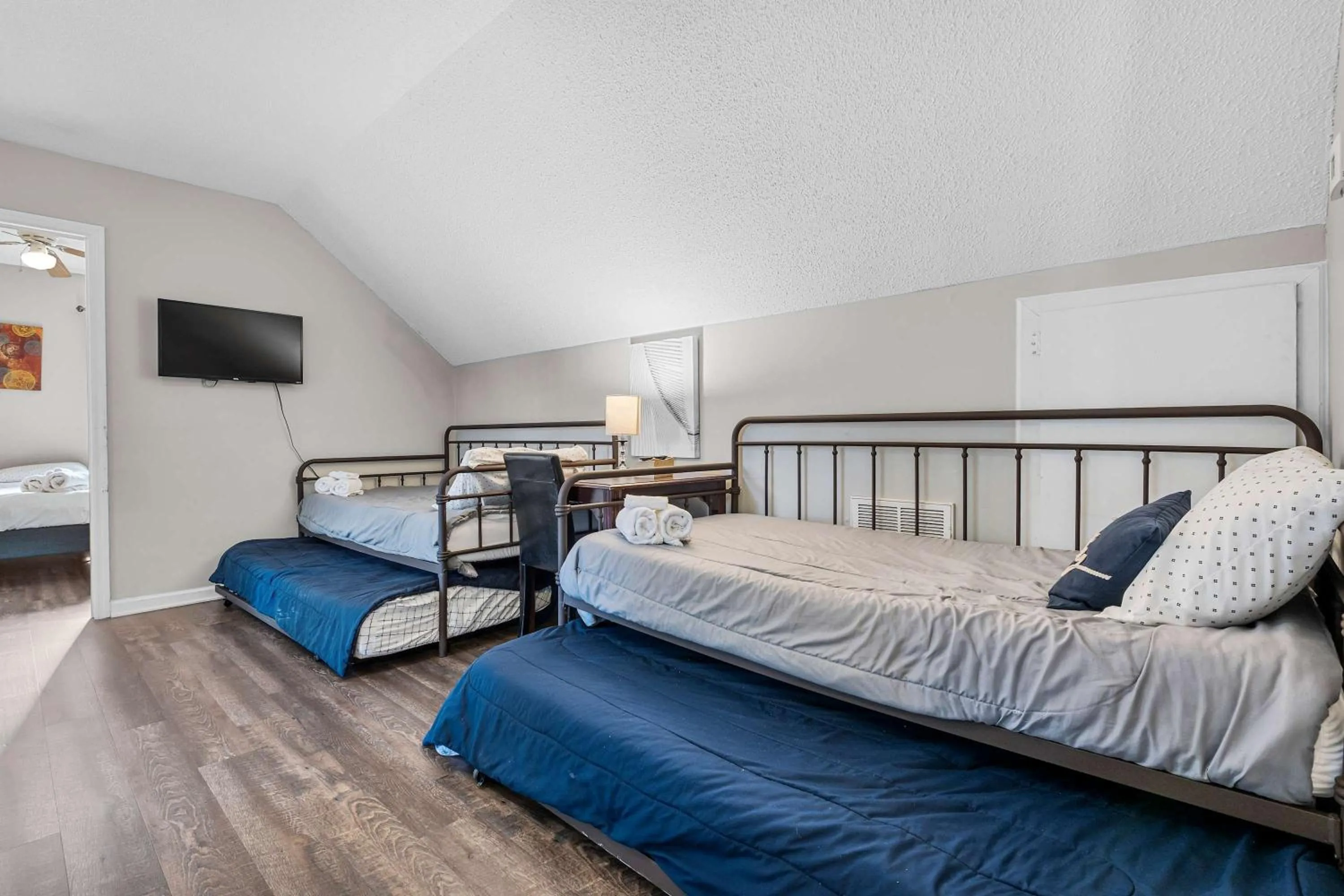 Bed in The Garnet Goliath Columbias Biggest BnB Yard