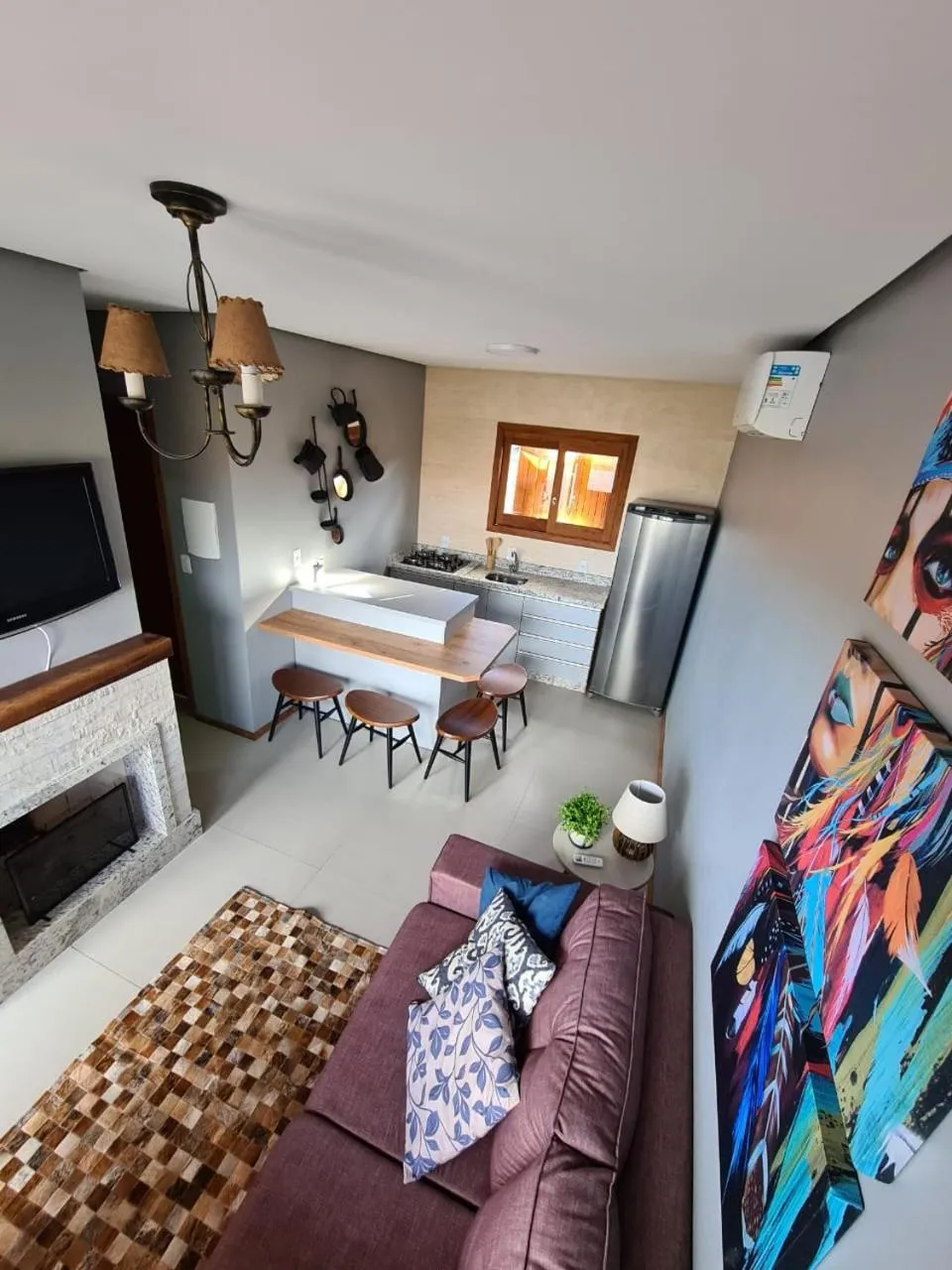 Kitchen or kitchenette in Refúgio dos Coiotes