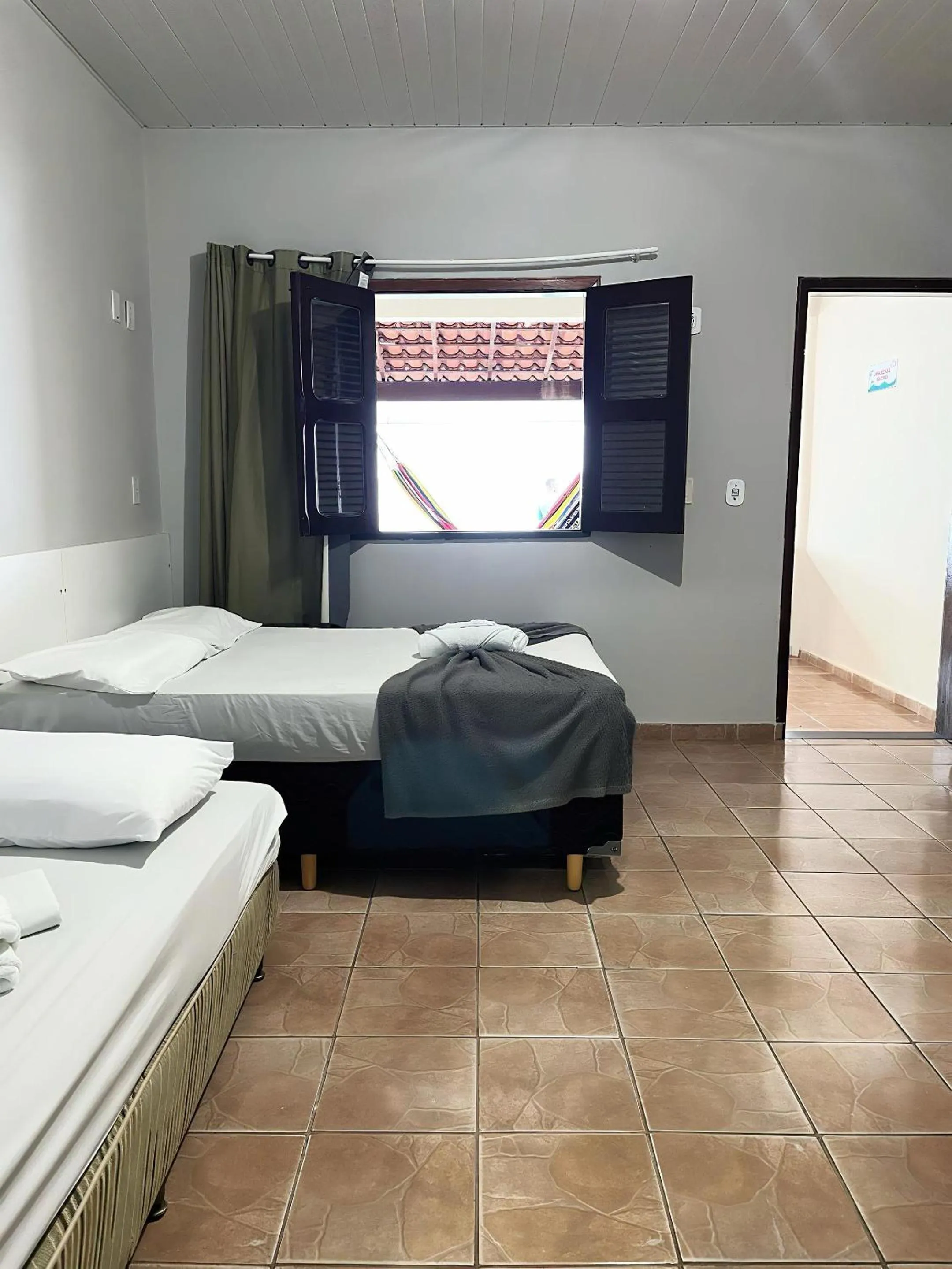 Bed in Pousada Cristo Rei-Parnaíba 24h