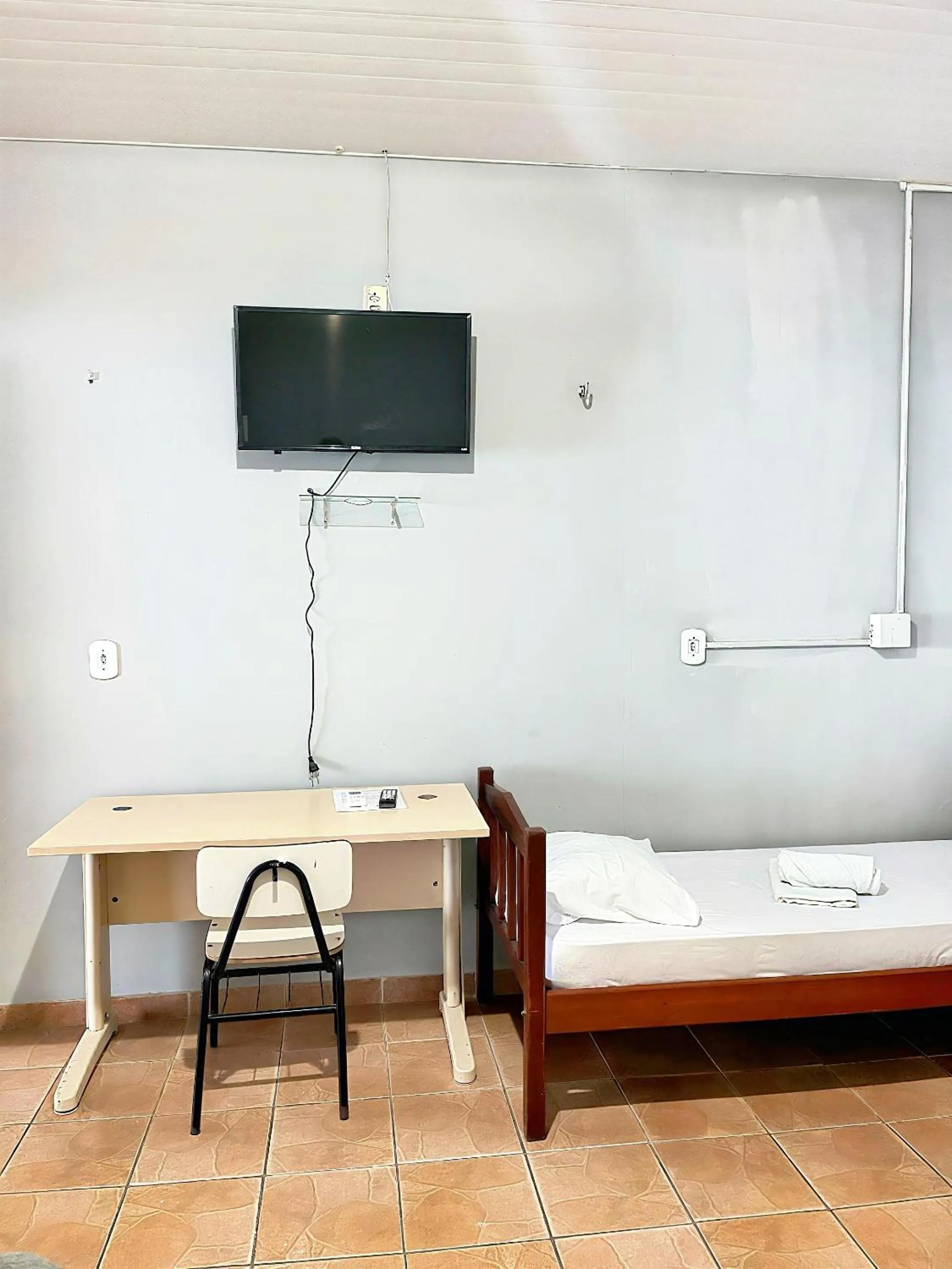 Bed in Pousada Cristo Rei-Parnaíba 24h