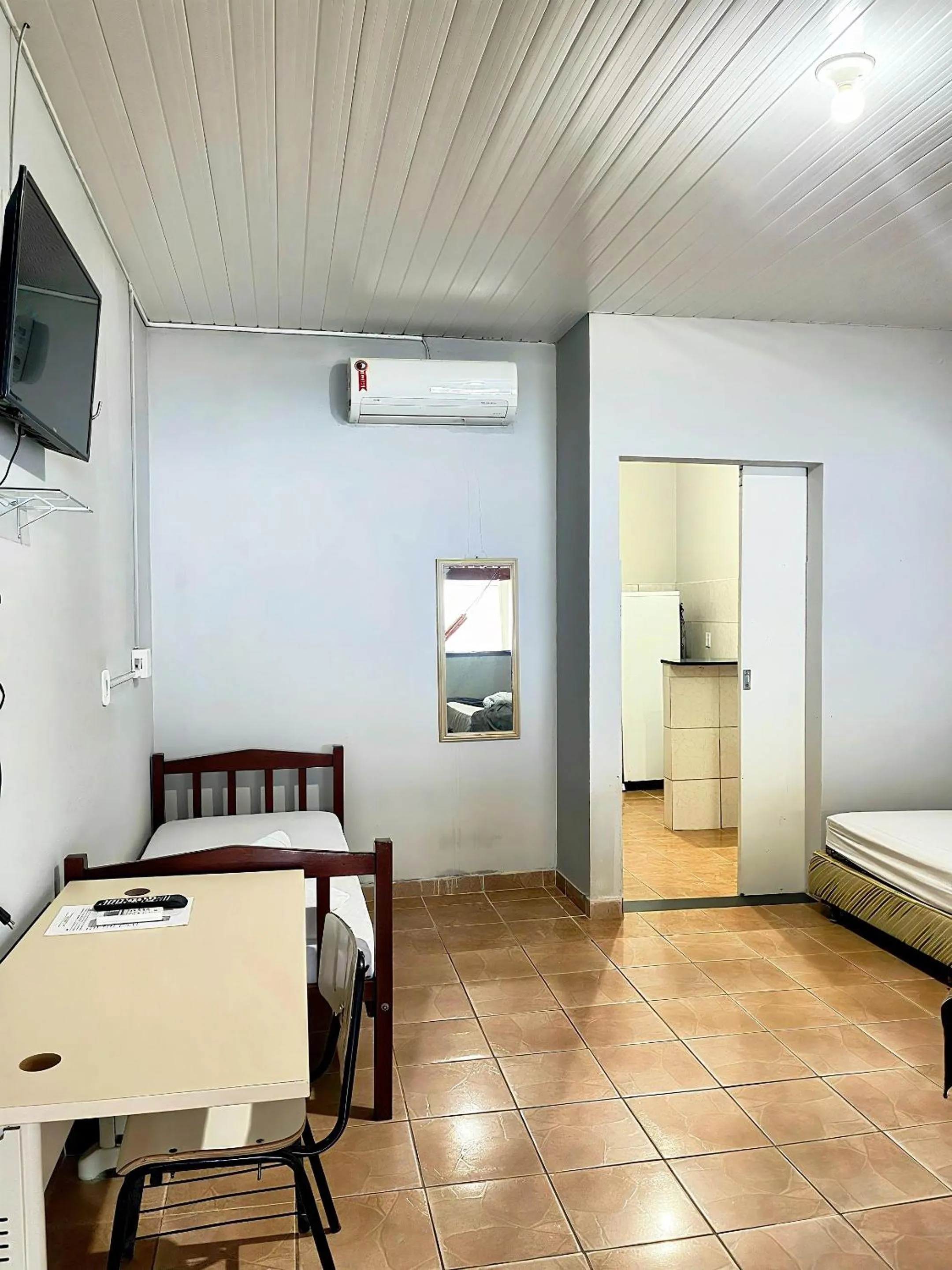 Bed in Pousada Cristo Rei-Parnaíba 24h