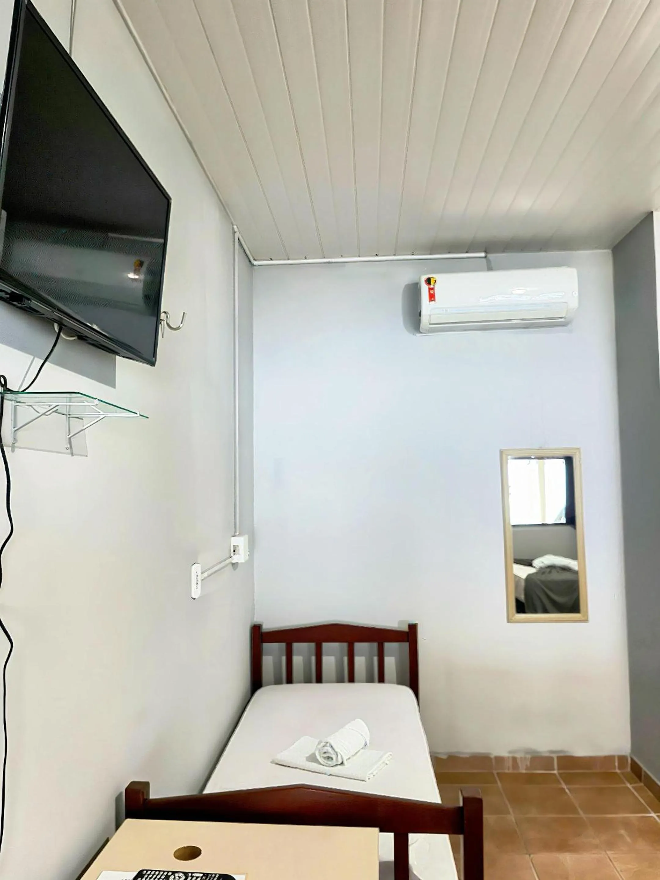 Bed in Pousada Cristo Rei-Parnaíba 24h