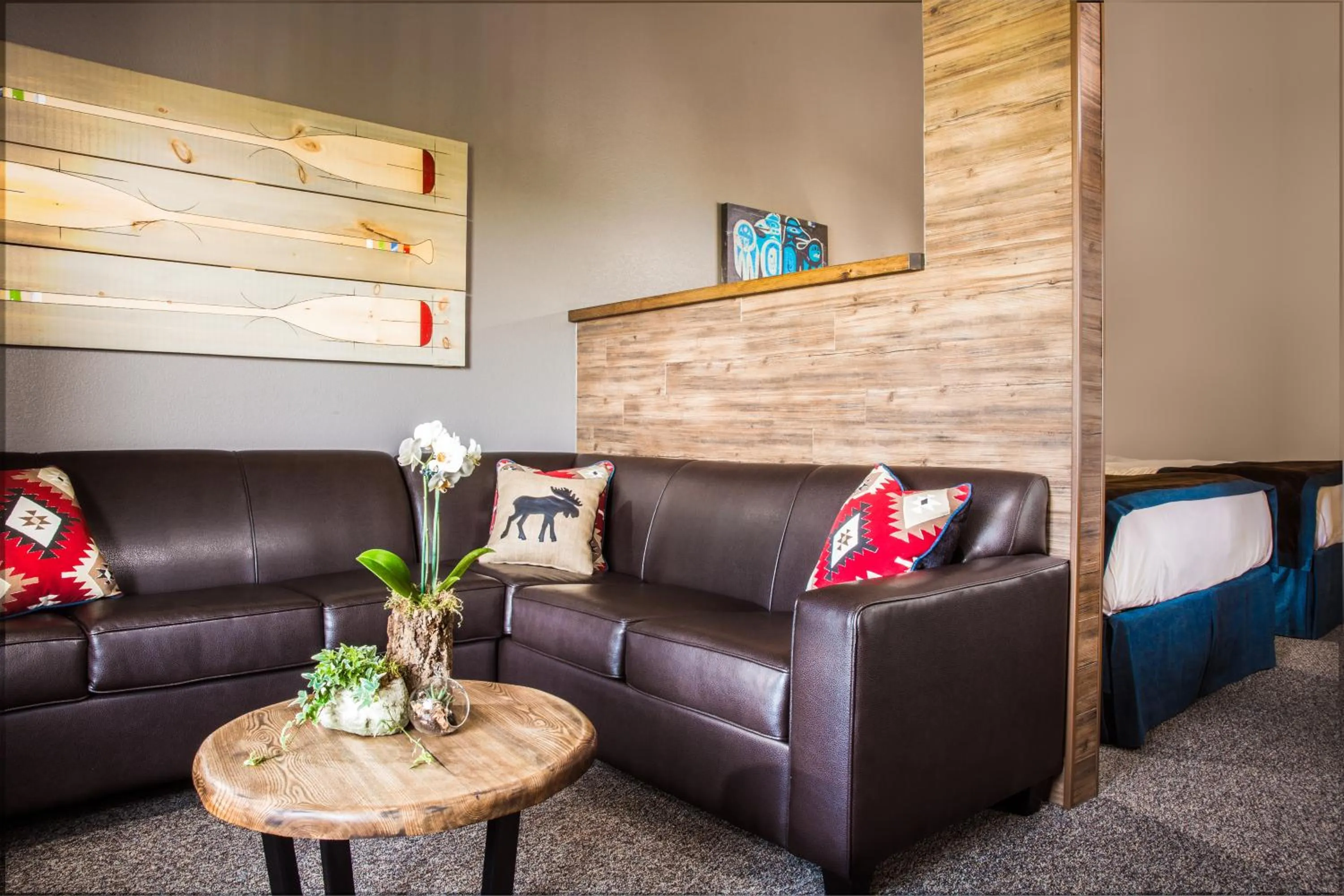 Bed in Great Wolf Lodge Waterpark Resort