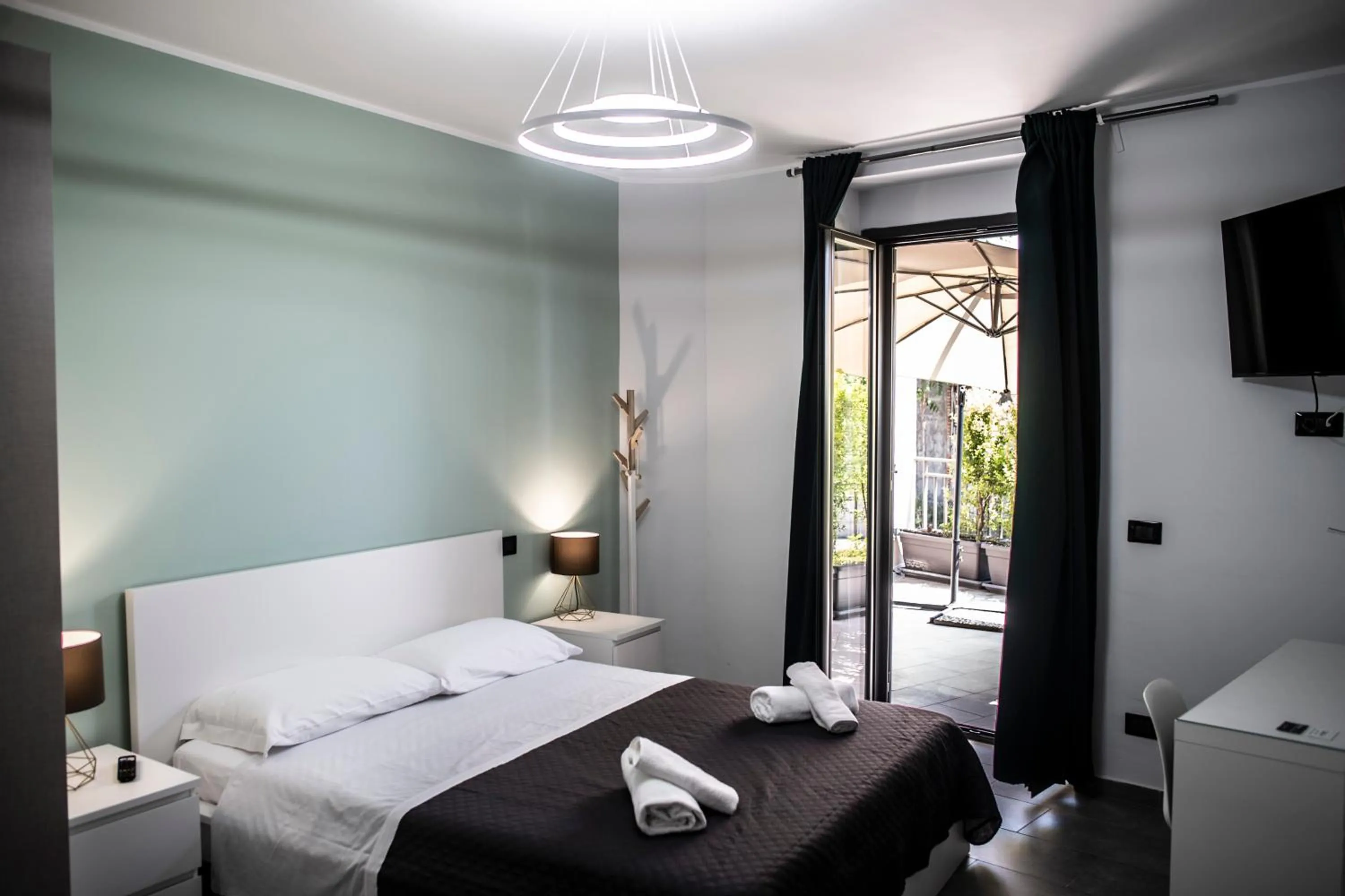 Bed in B&B Màkari holiday home