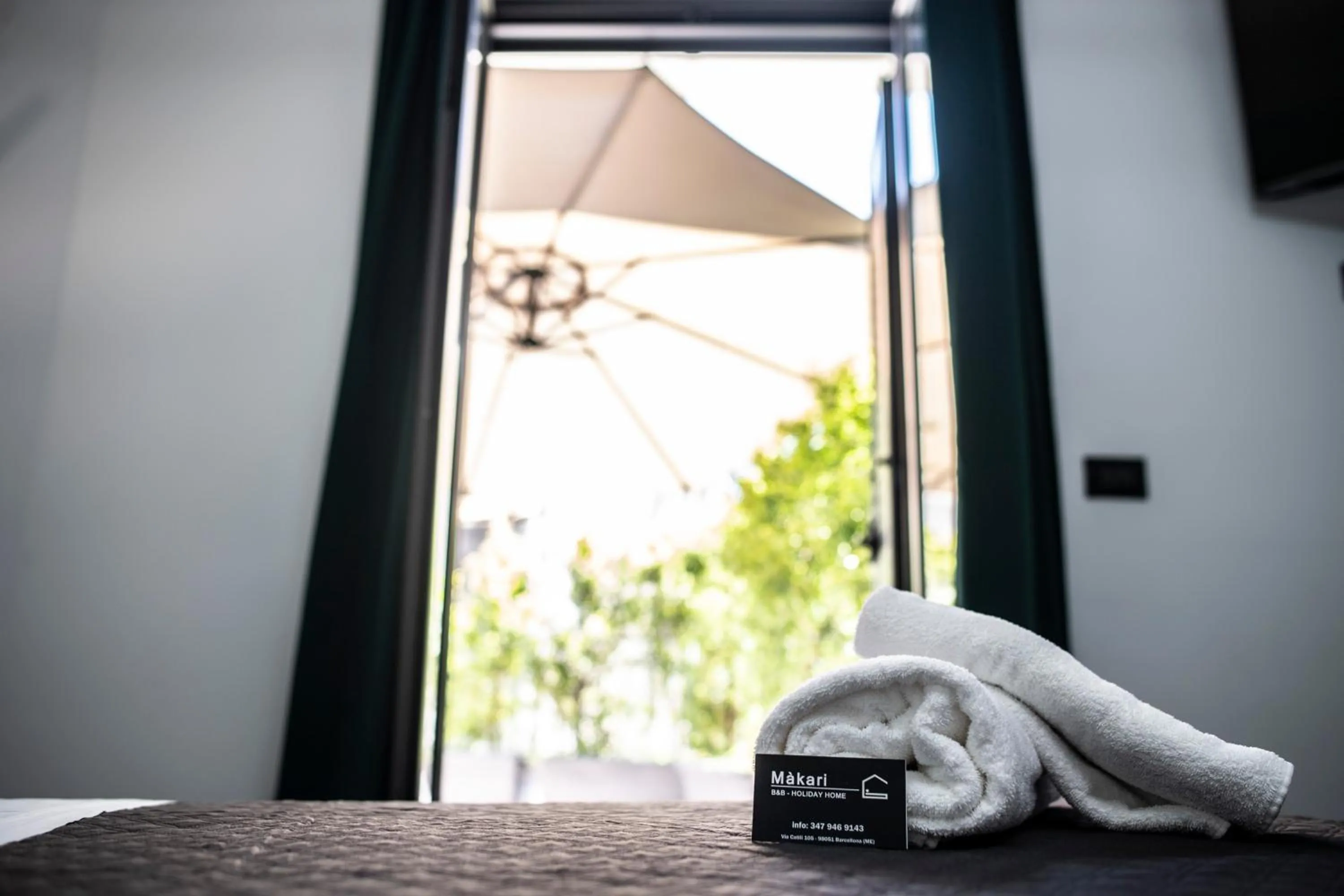 Bed in B&B Màkari holiday home