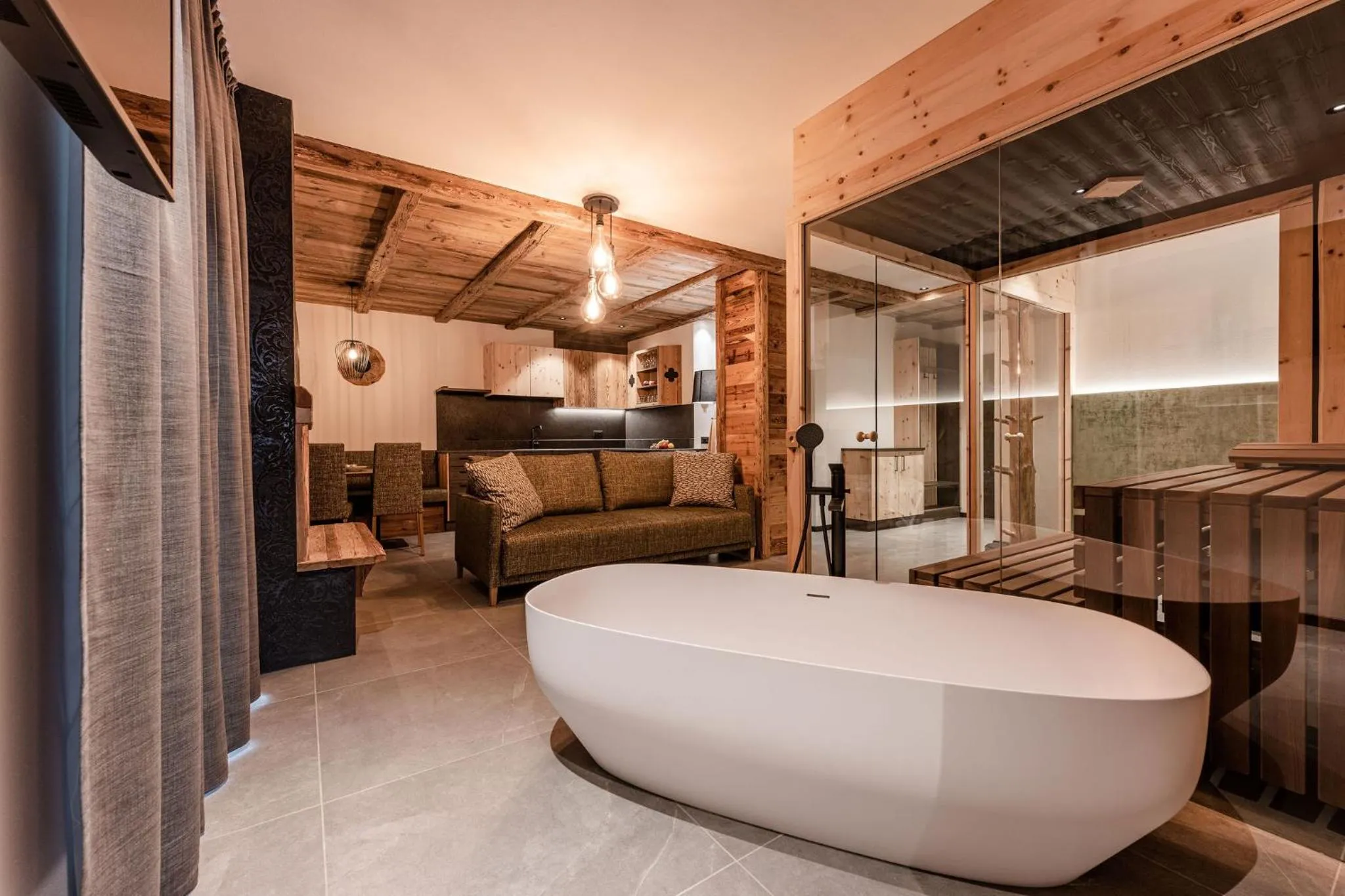 Sauna in Nidaris - Luxury Private Spa Suites