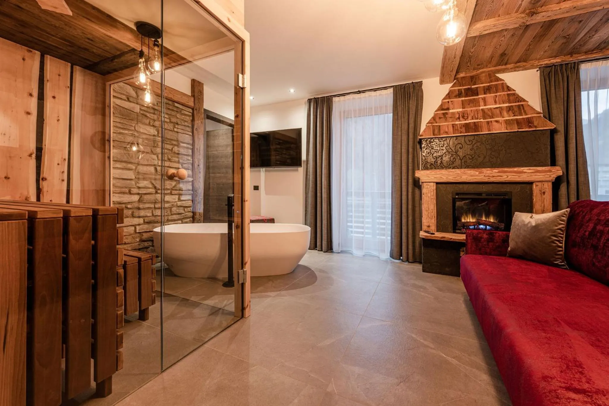 Sauna in Nidaris - Luxury Private Spa Suites