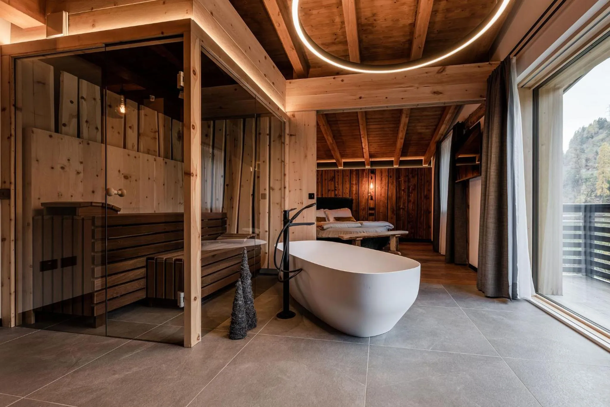 Sauna in Nidaris - Luxury Private Spa Suites