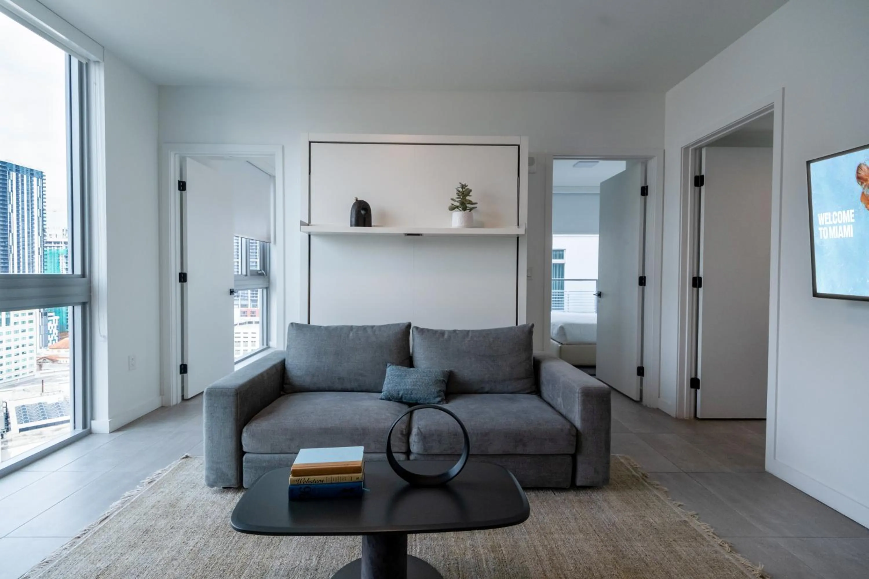 Living room in YOTELPAD Miami