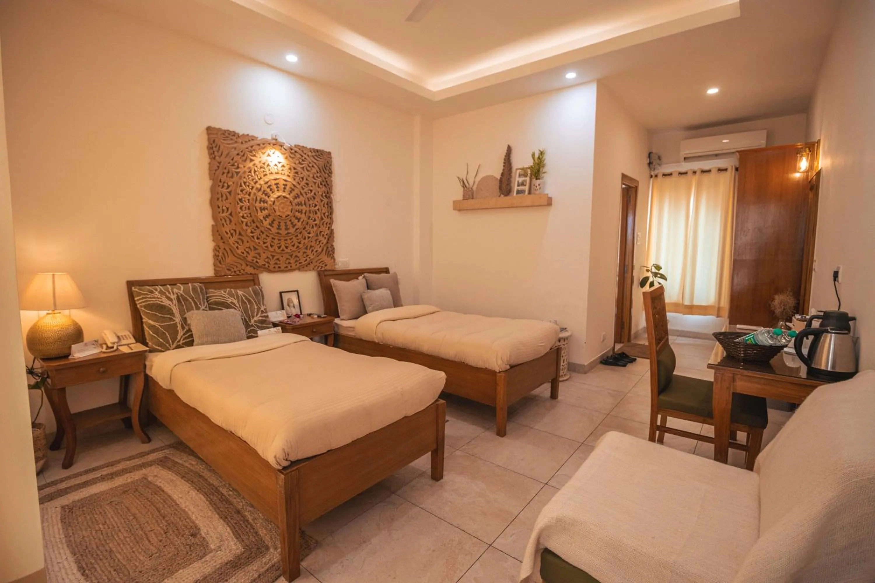 Photo of the whole room, Bed in Maharishi Ayurveda-Boutique Wellness Retreat