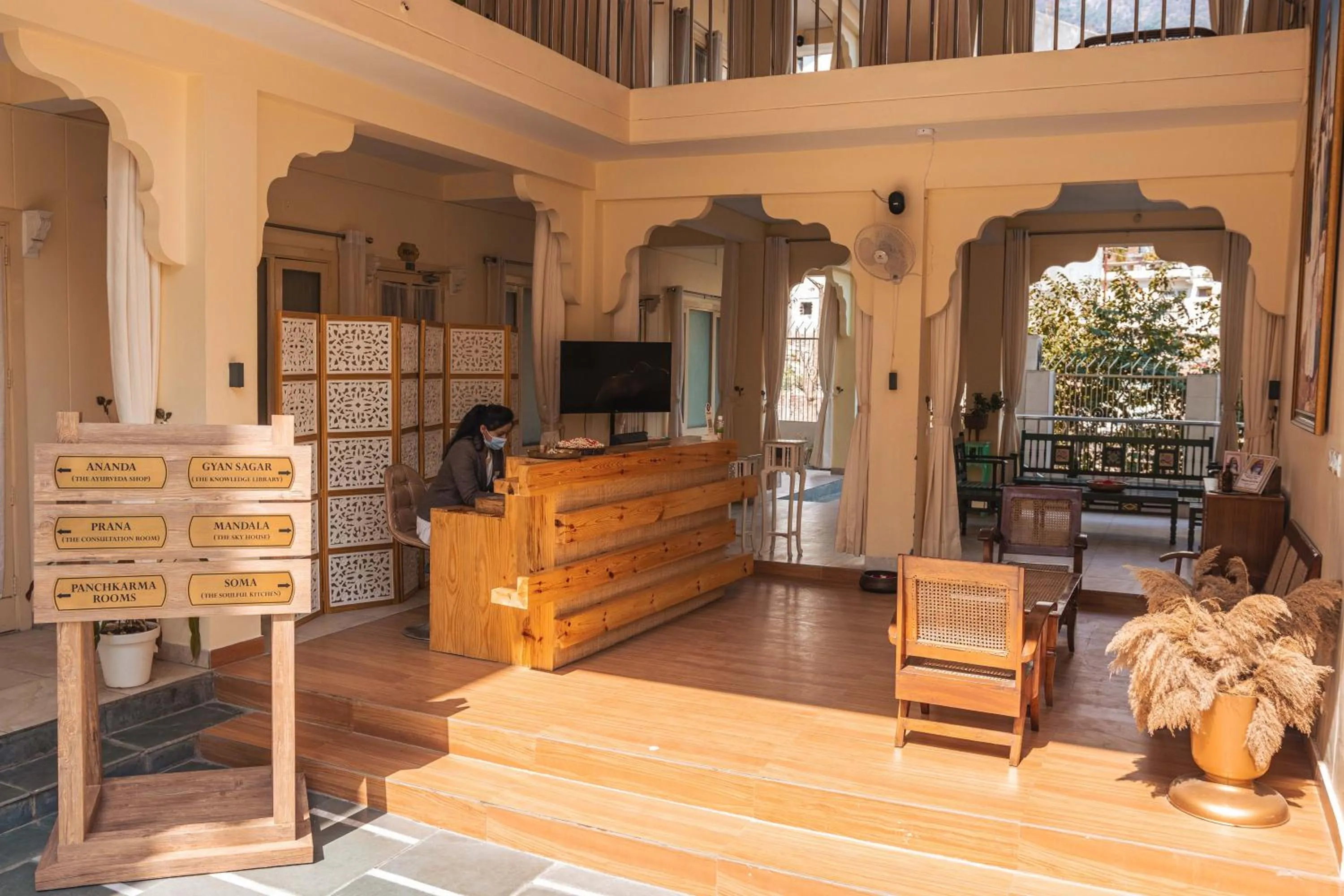 Lobby or reception in Maharishi Ayurveda-Boutique Wellness Retreat