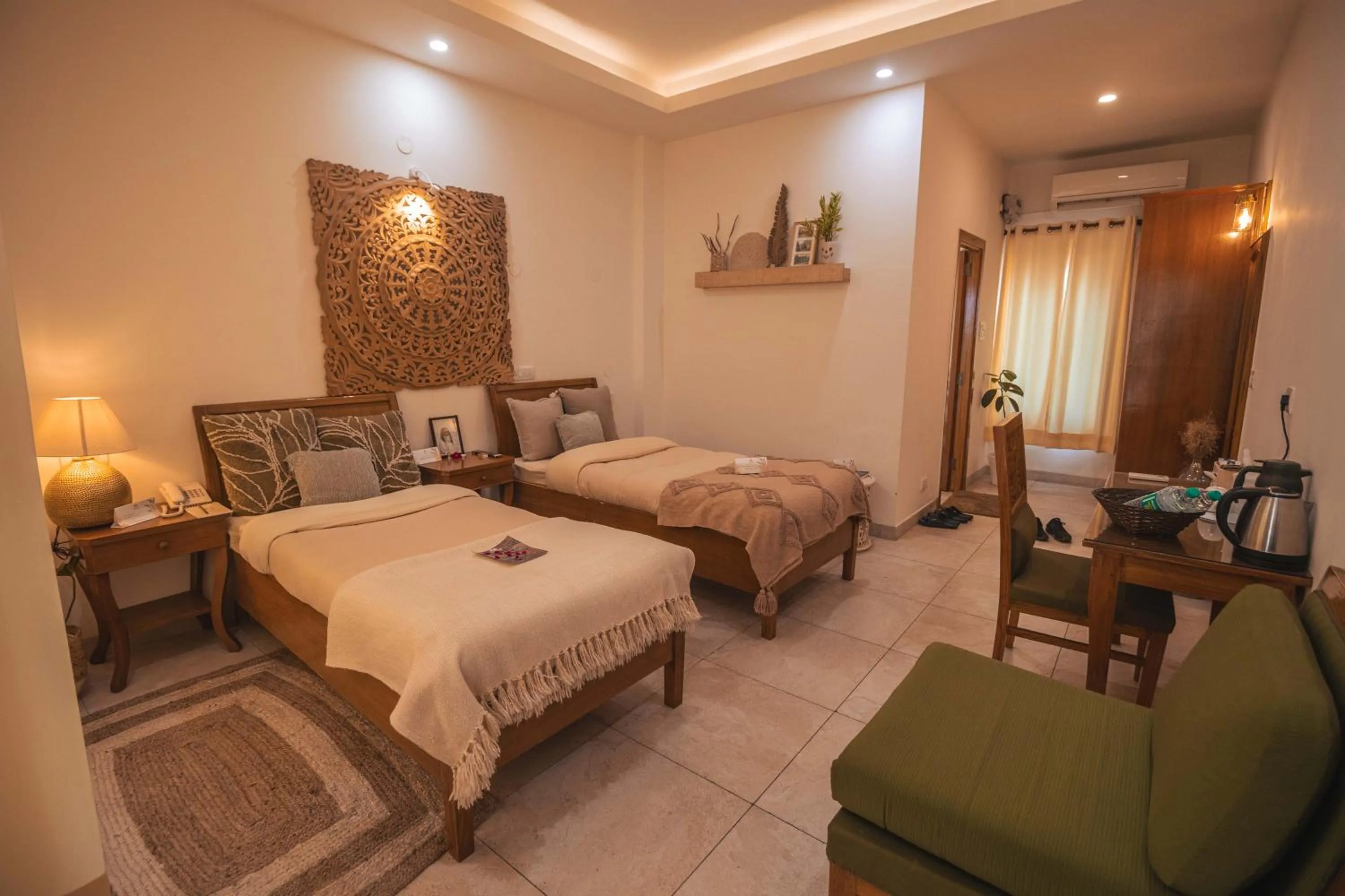 Photo of the whole room, Bed in Maharishi Ayurveda-Boutique Wellness Retreat