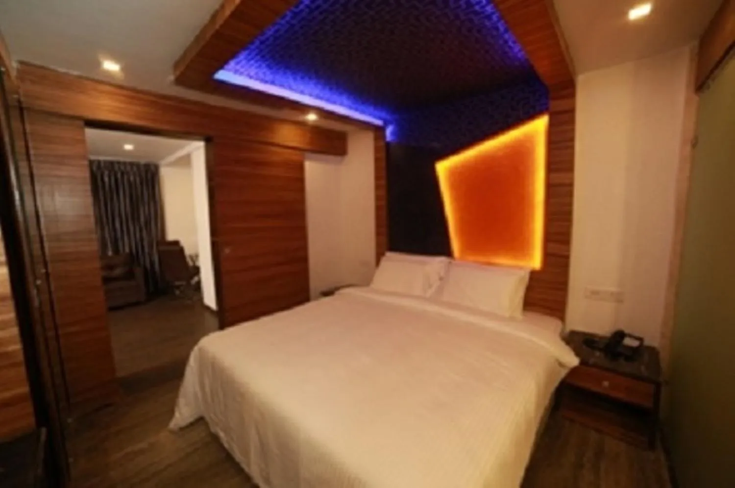 Bed in Hotel M Grand