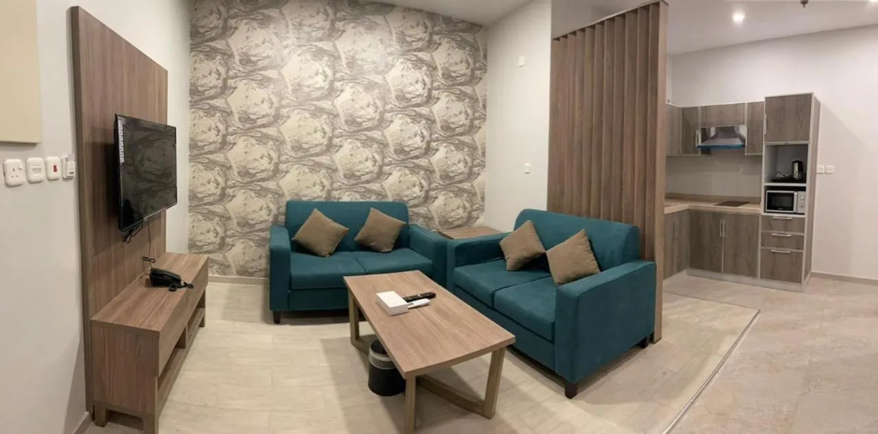Living room in Al-Haramain Family Apartments
