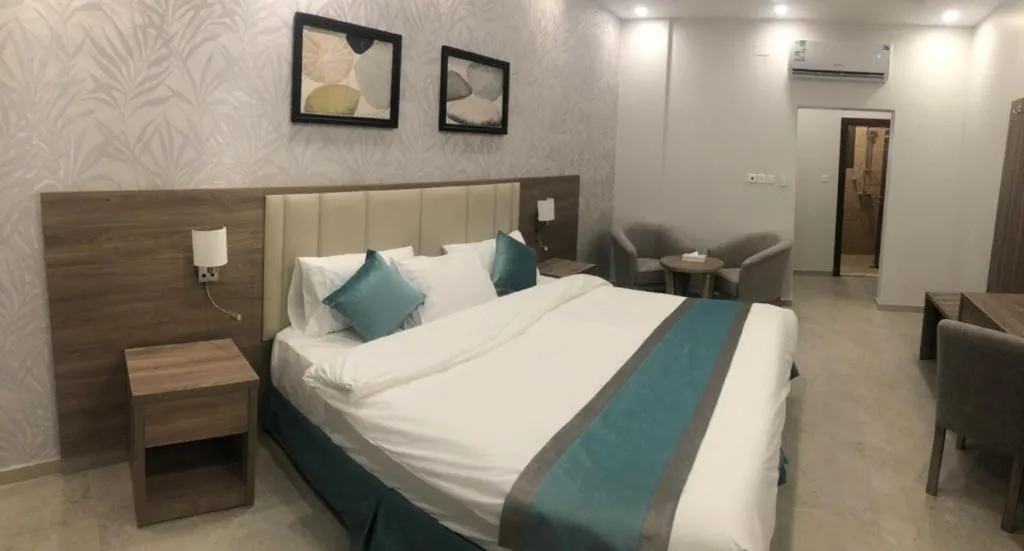 Bed in Al-Haramain Family Apartments