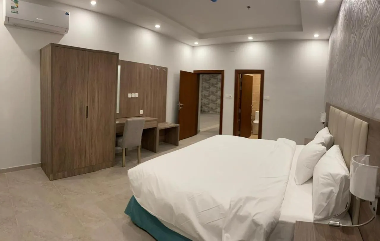 Bed in Al-Haramain Family Apartments