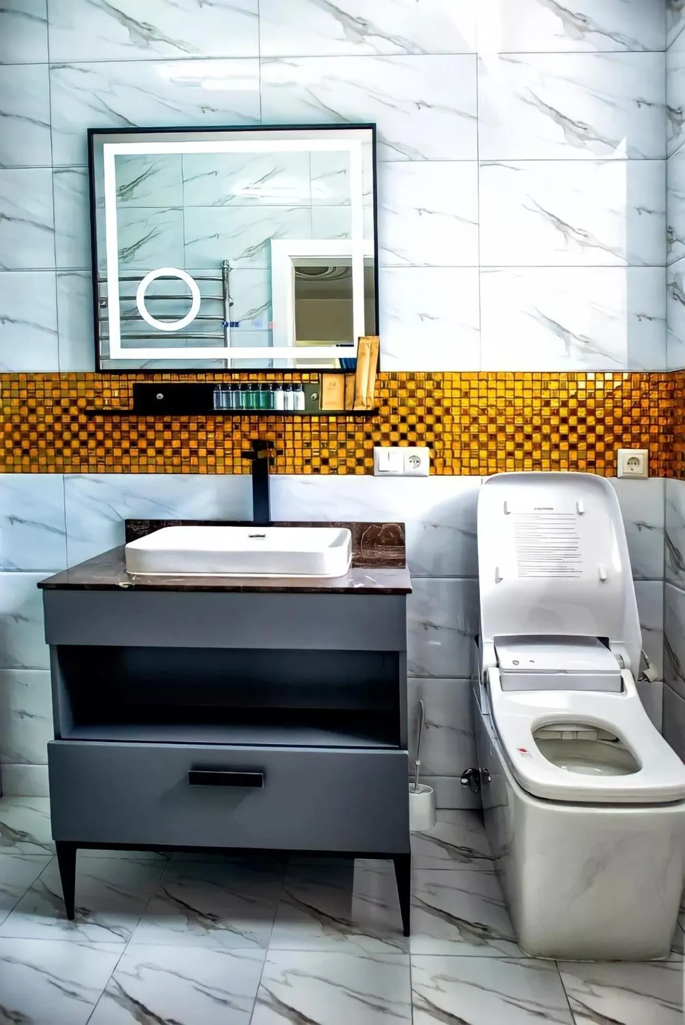 Bathroom in AVE MEDICA Apartments & SPA