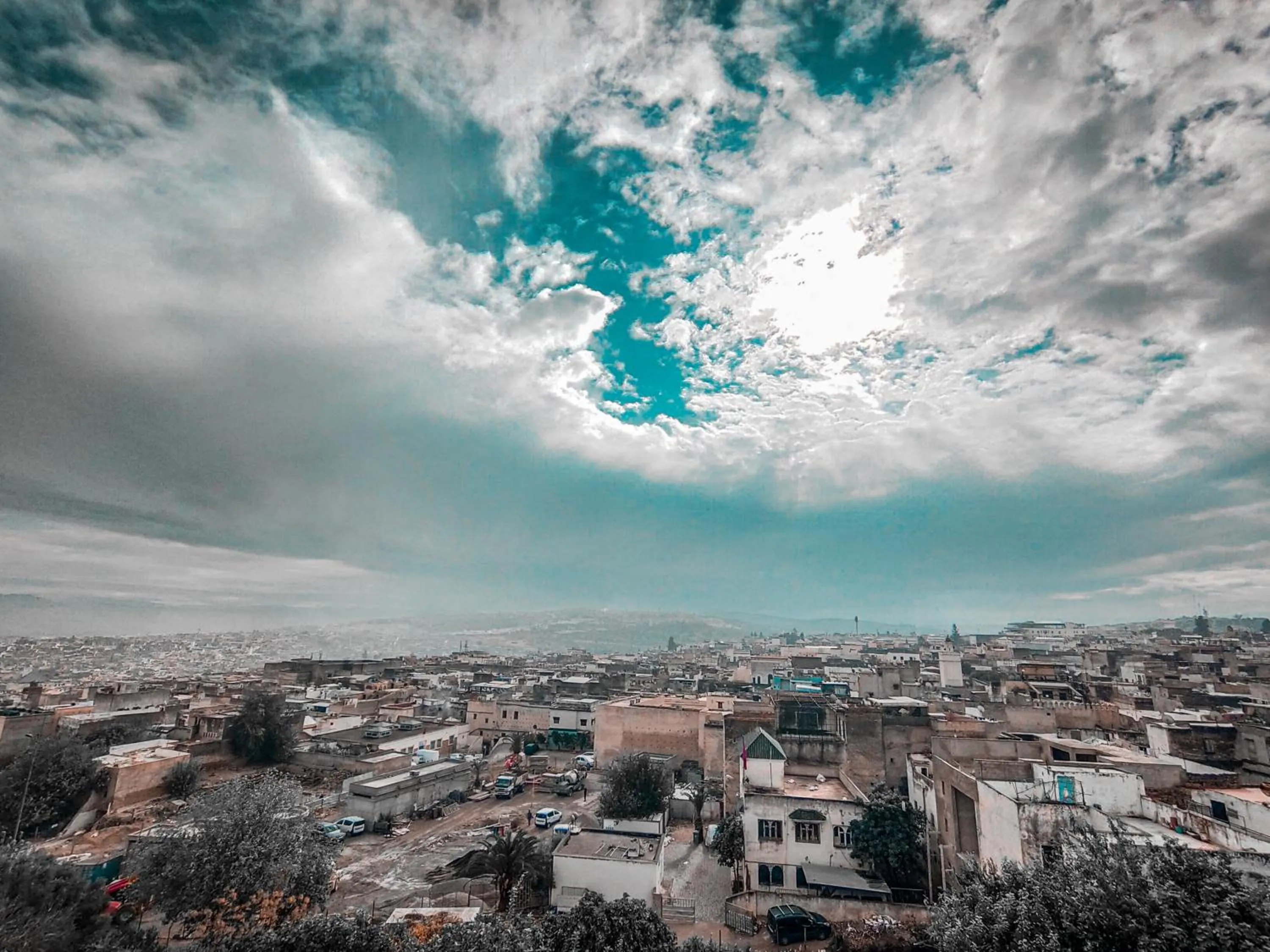 Bird's eye view in Riad Pacha Palace