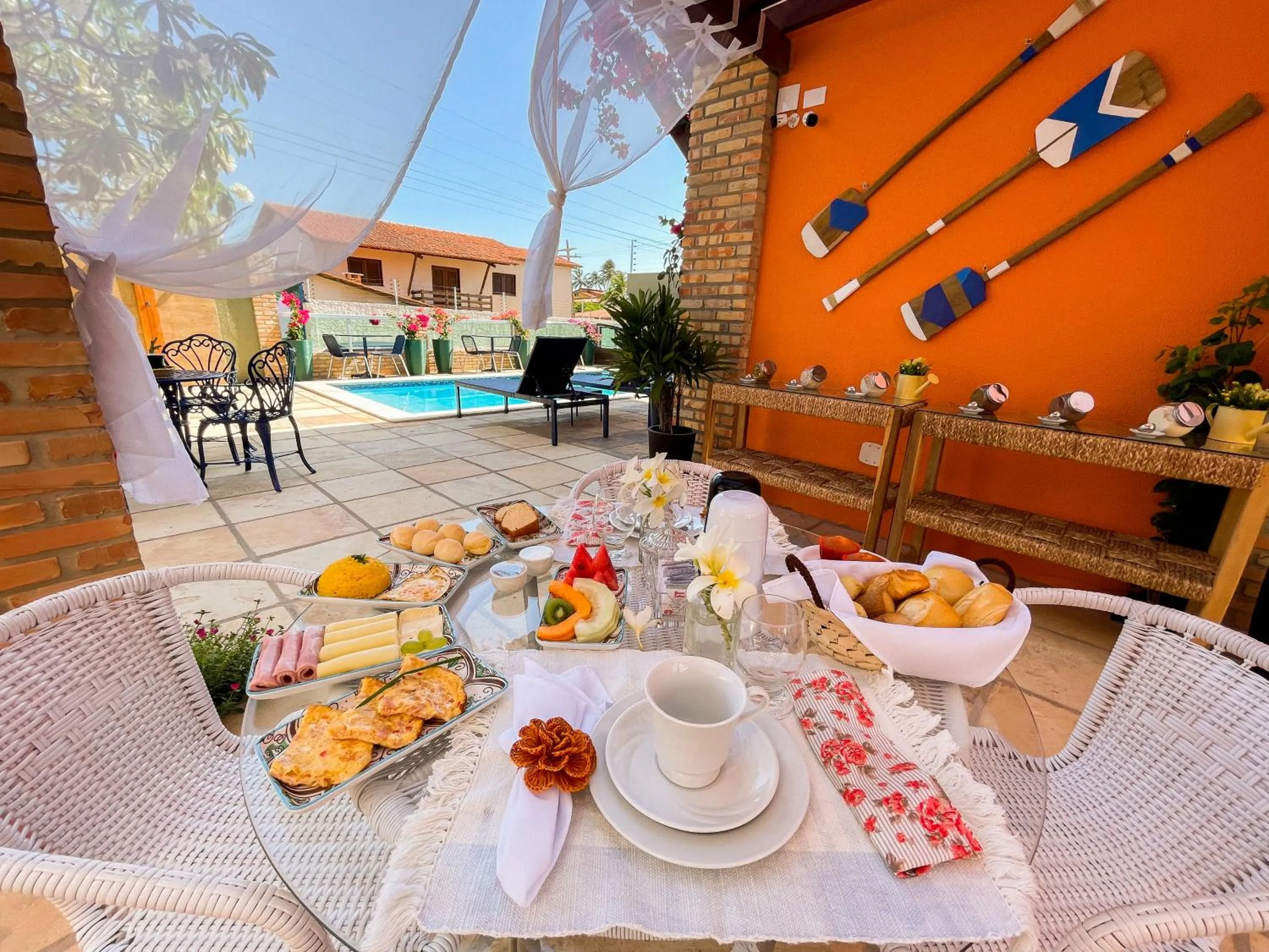 Food and drinks in Pousada das Flores