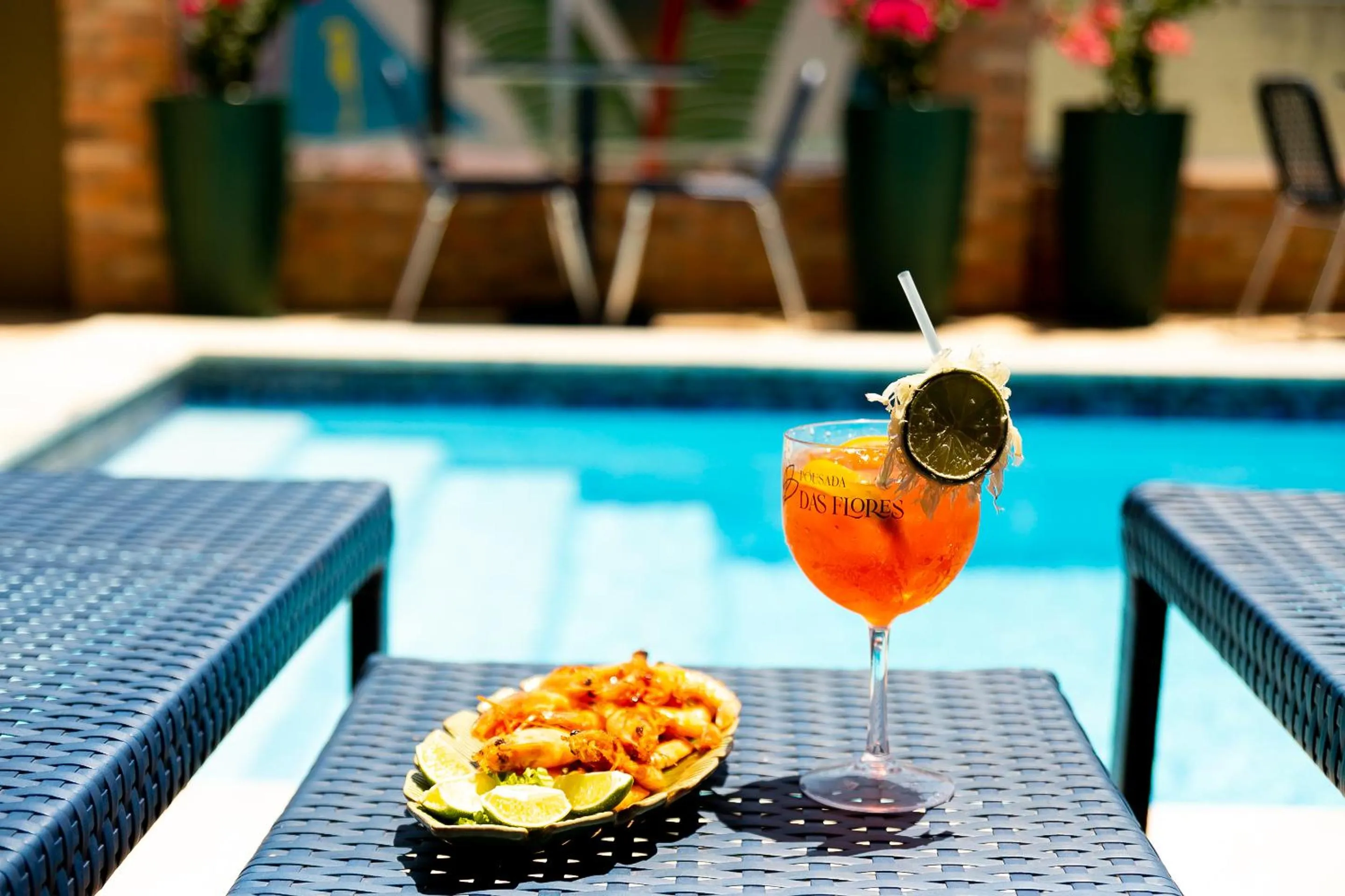 Food and drinks in Pousada das Flores