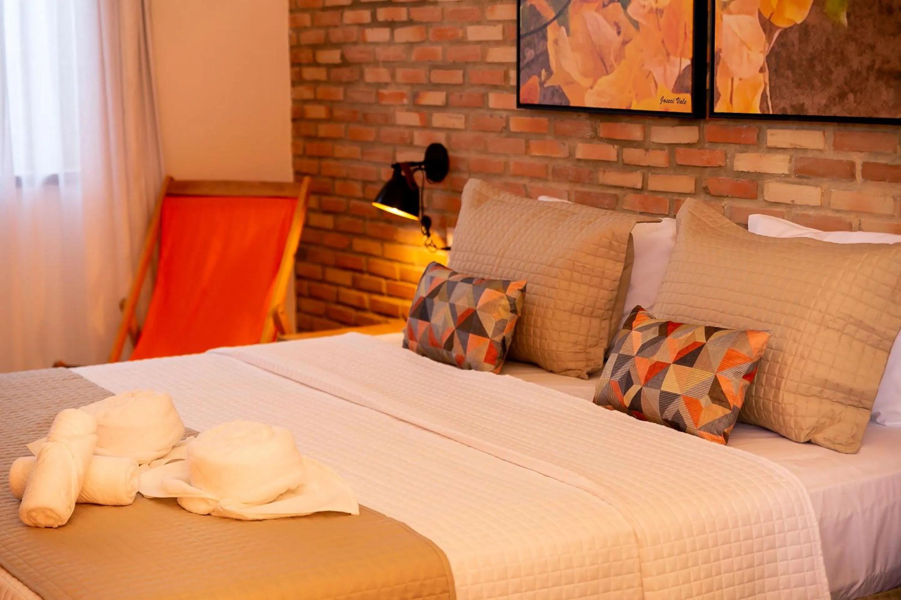 Bed in Pousada das Flores