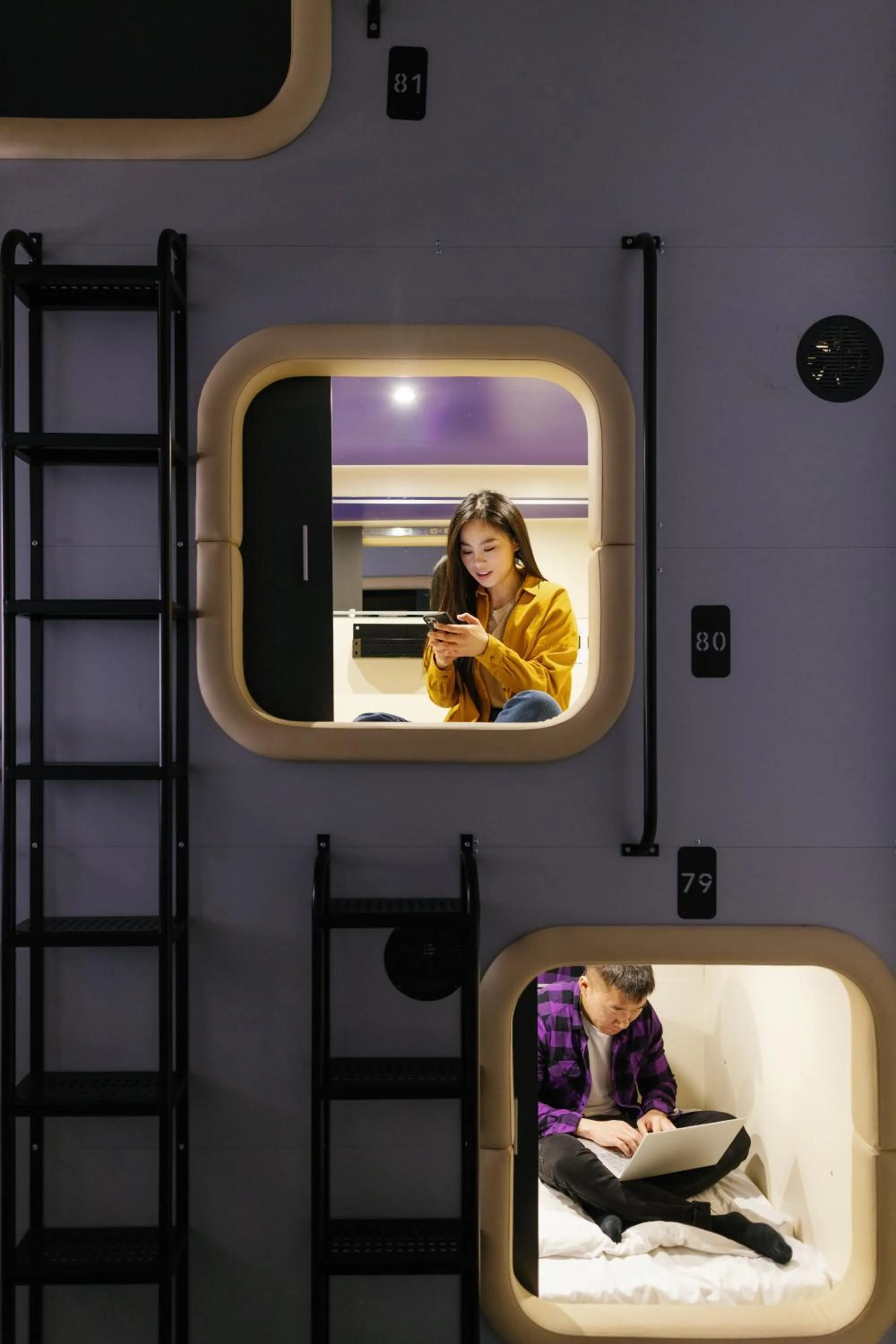 Bedroom in Capsule Hotel Constellation 89