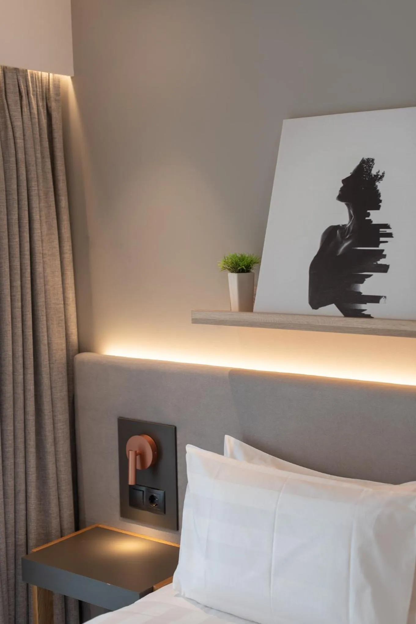 Decorative detail, Bed in The Residences Kalamata