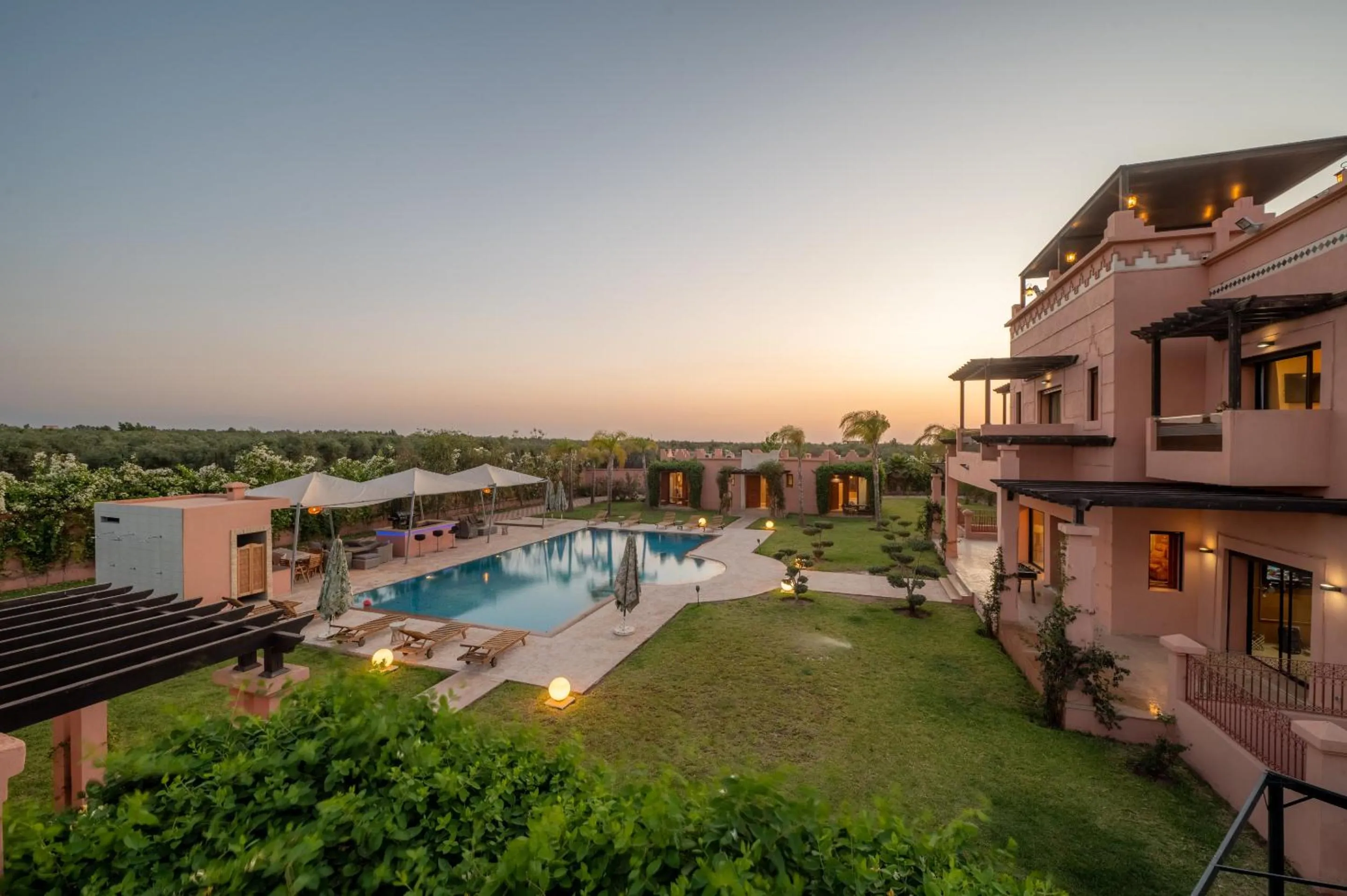 Pool view in Villa Dar Laila