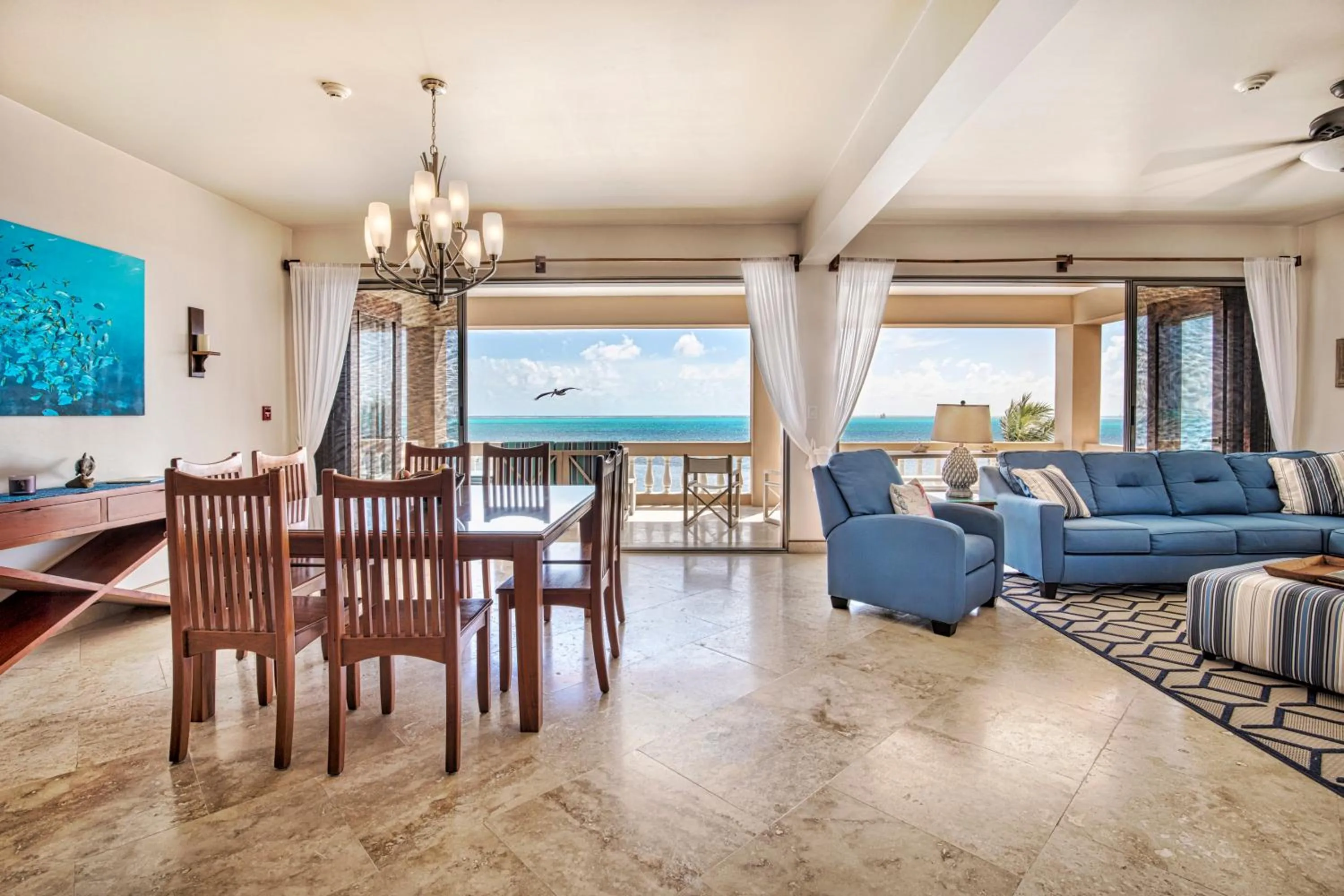 Living room in Hol Chan Reef Resort & Villas
